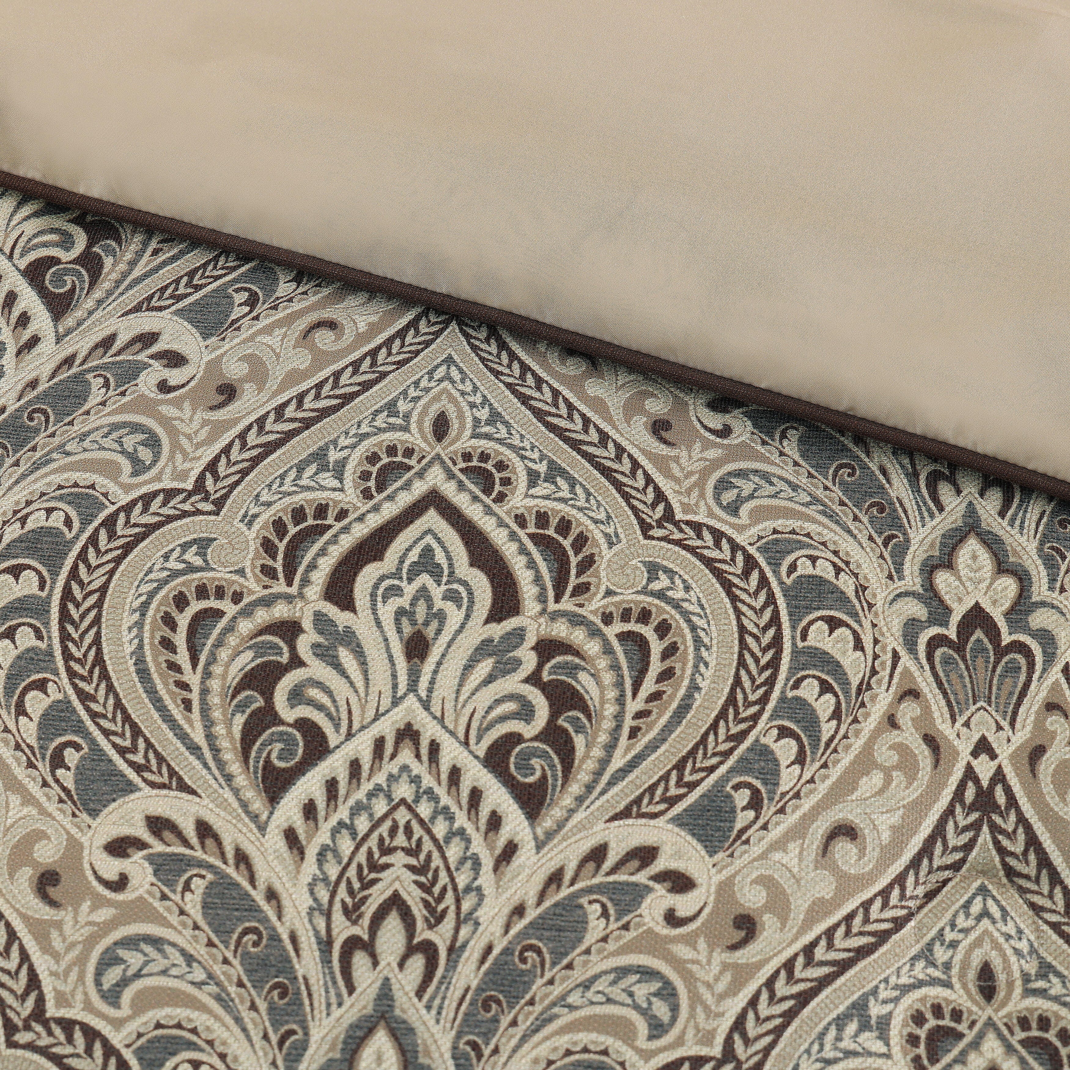 Royal Court Maren 3 Piece Full/Queen Comforter Set, Chocolate, large