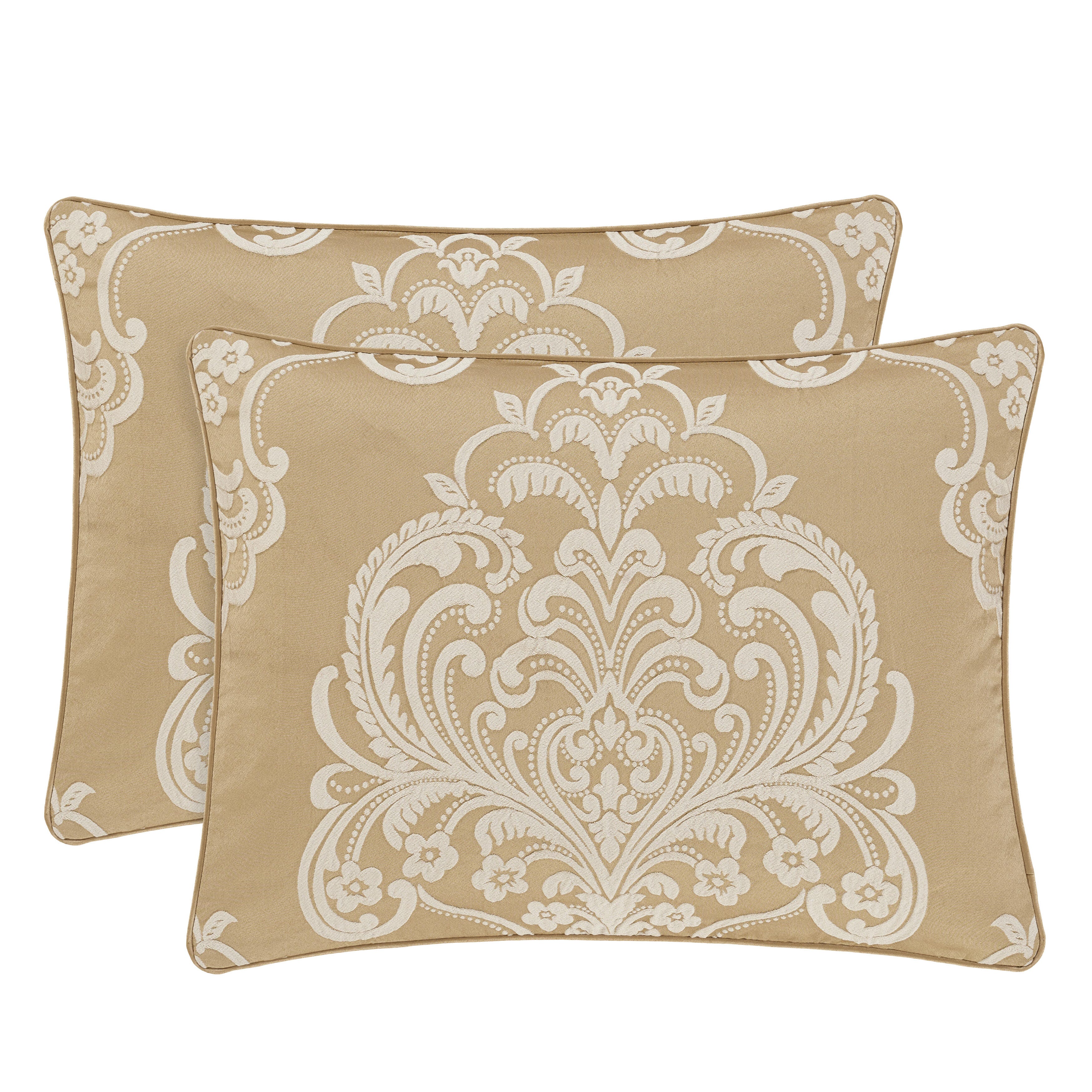 Royal Court Potenza 3 Piece Full/Queen Comforter Set, Gold, large