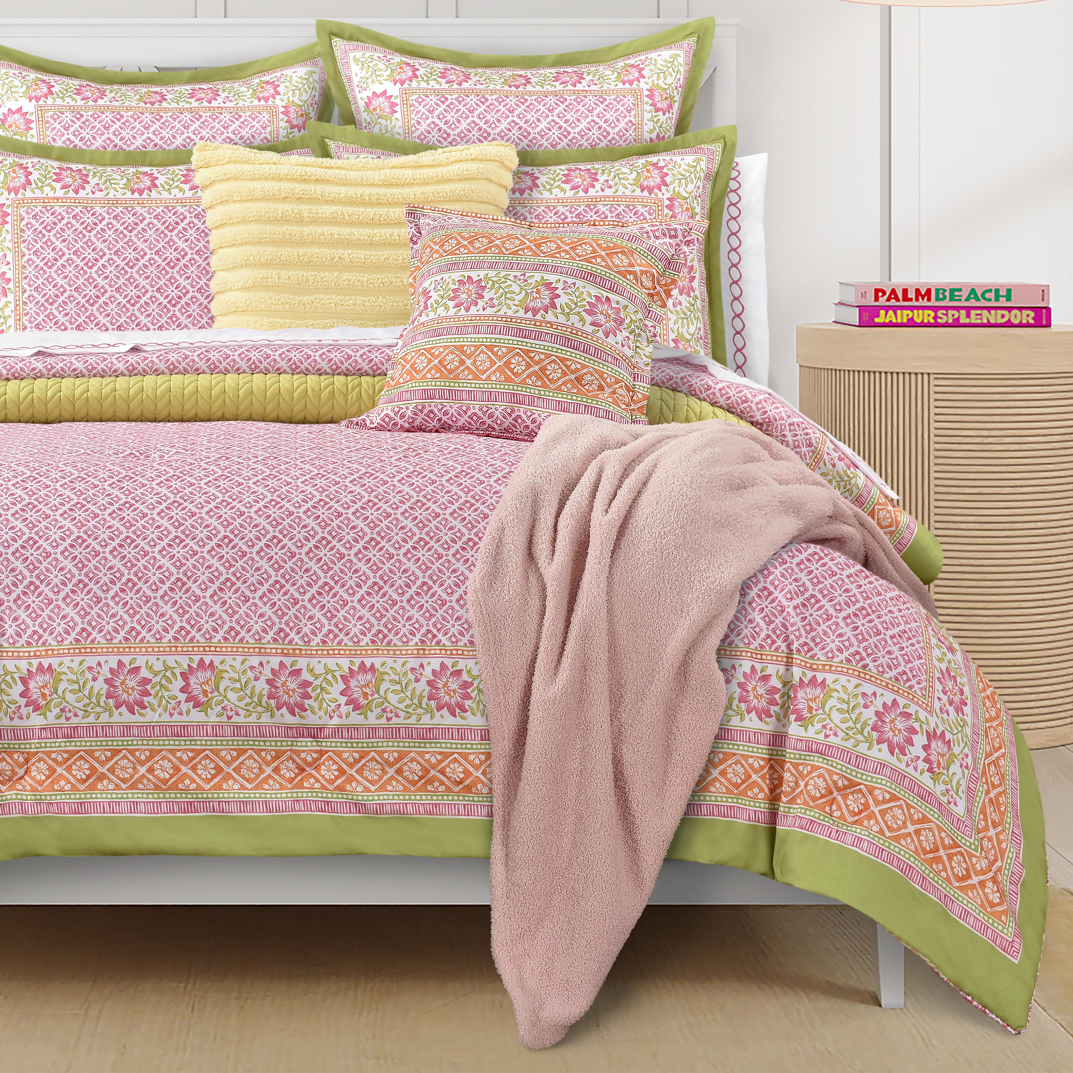J. Queen Bold Cozy Throw, Blush, large