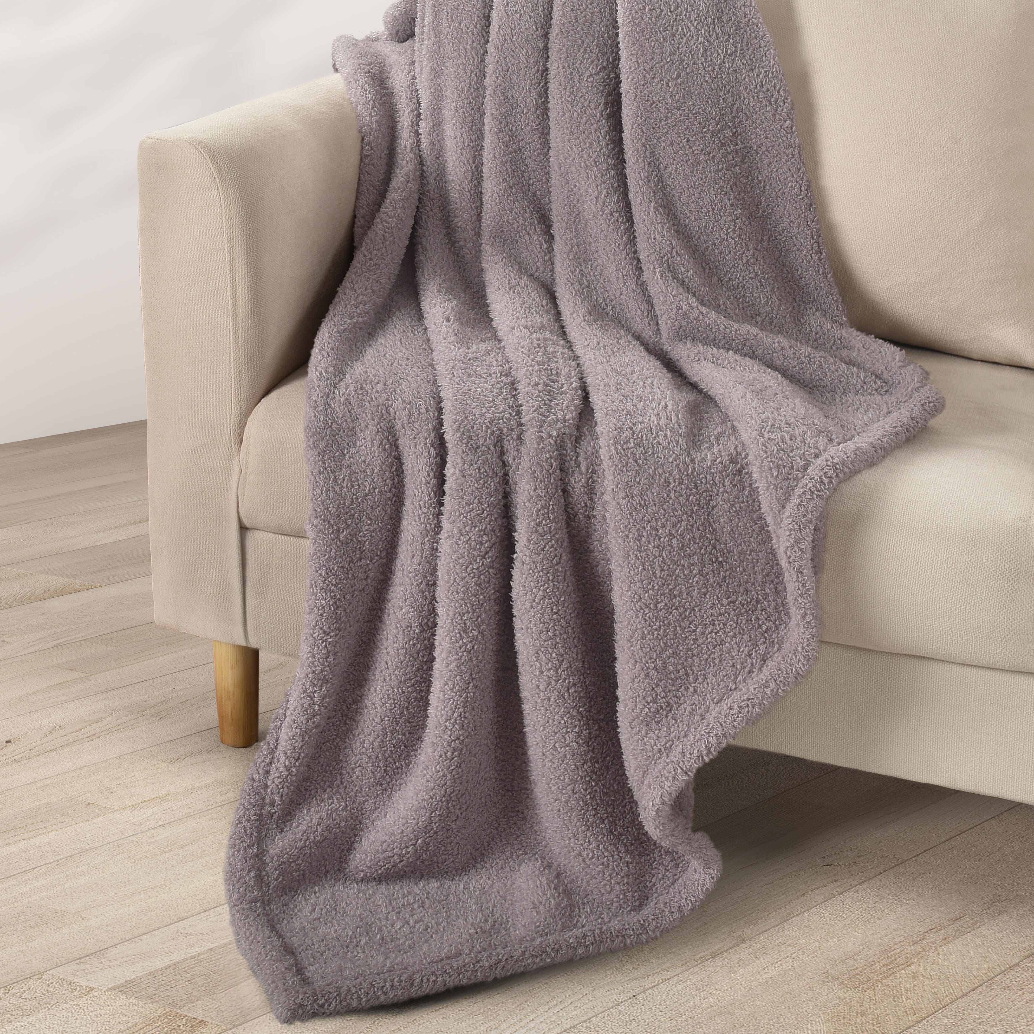 J. Queen Bold Cozy Throw, Lavender, large
