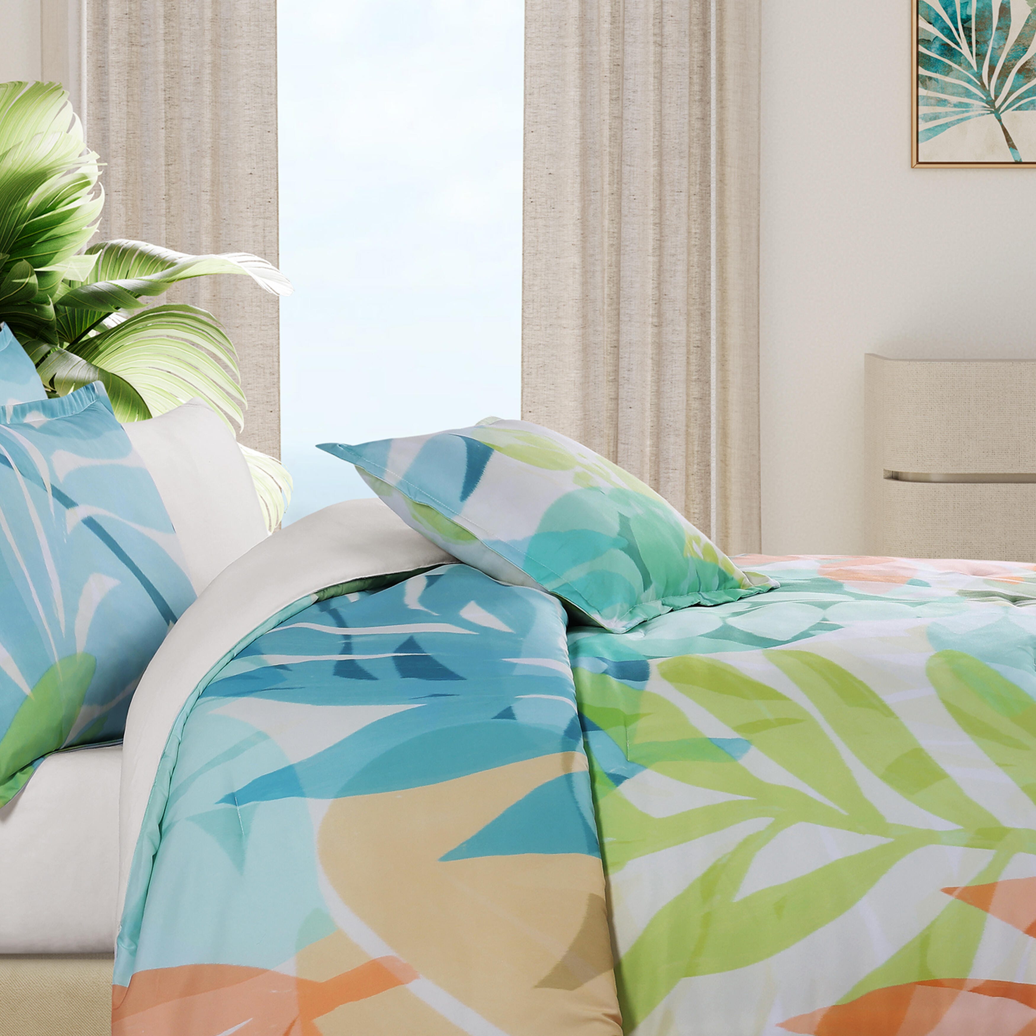 J. Queen Bold Tiki Decorative Throw Pillow, Green, large