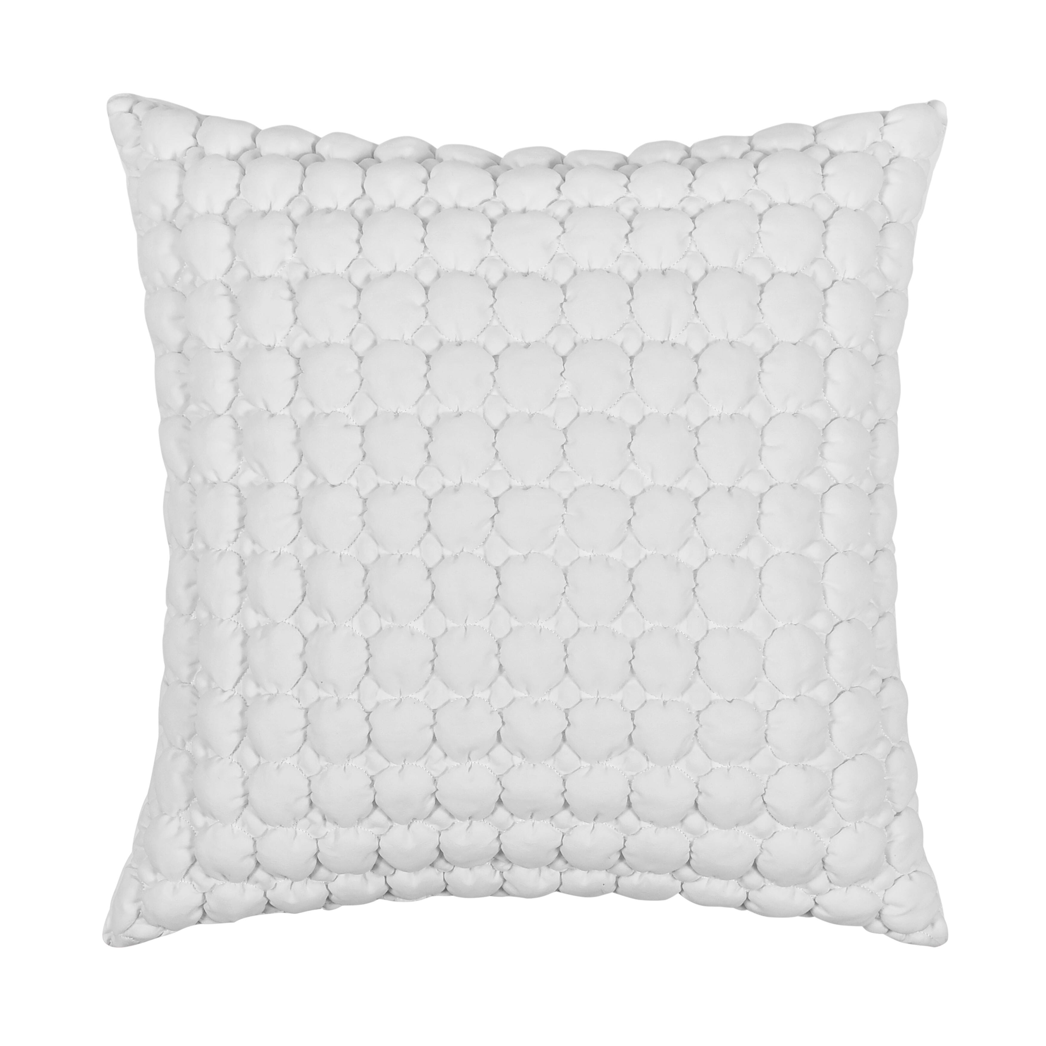 J. Queen Bold Cloud Puff Decorative Throw Pillow, White, large
