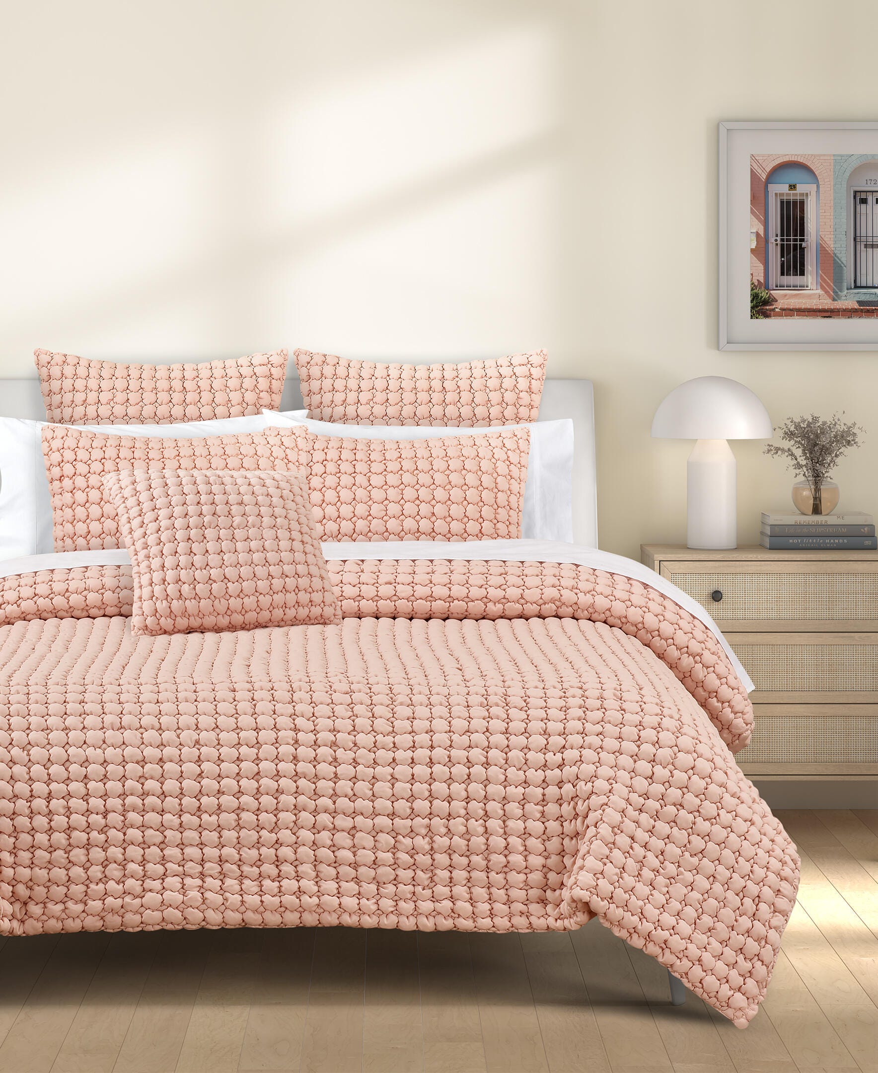J. Queen Bold Cloud Puff Decorative Throw Pillow, Blush, large