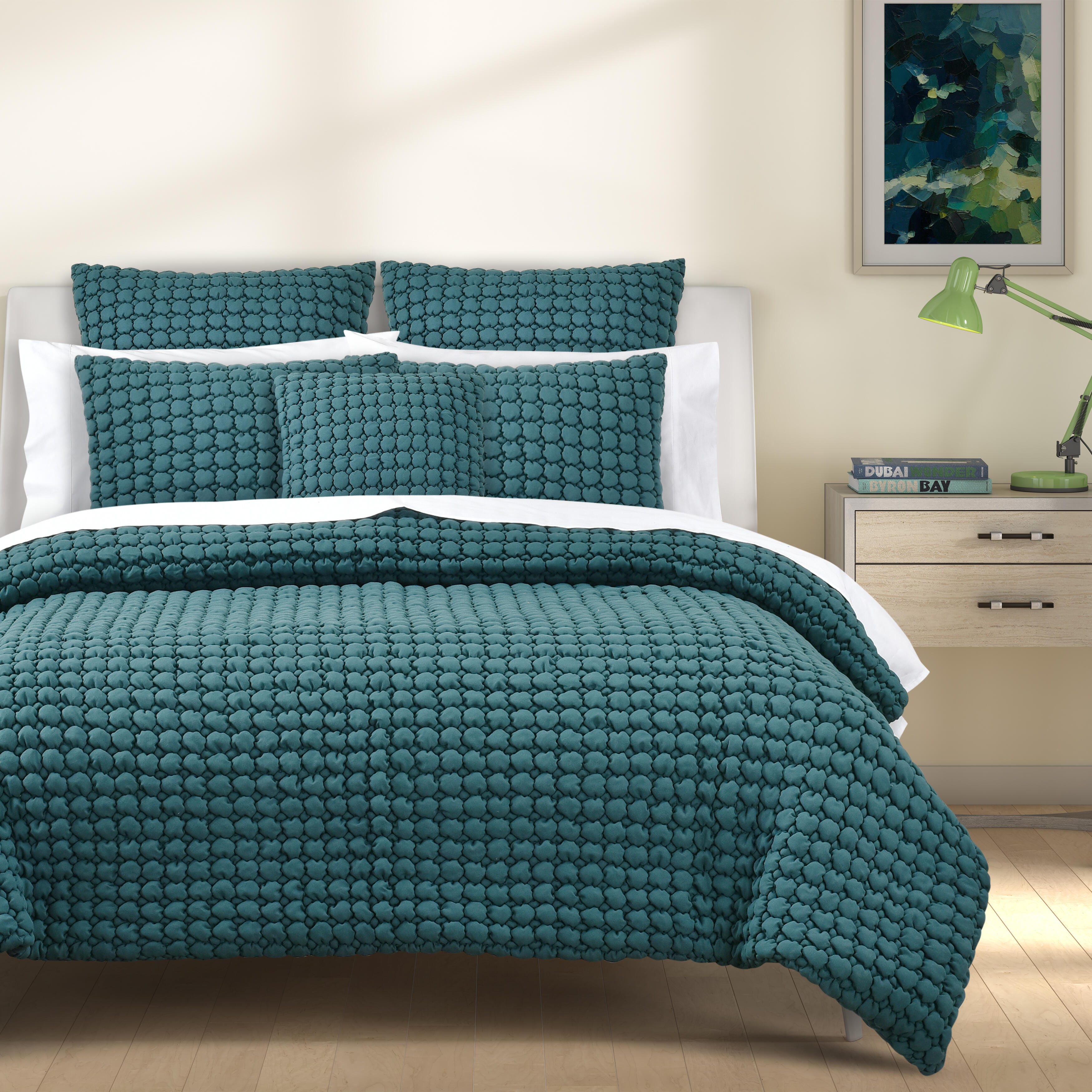 J. Queen Bold Cloud Puff Decorative Throw Pillow, Teal, large