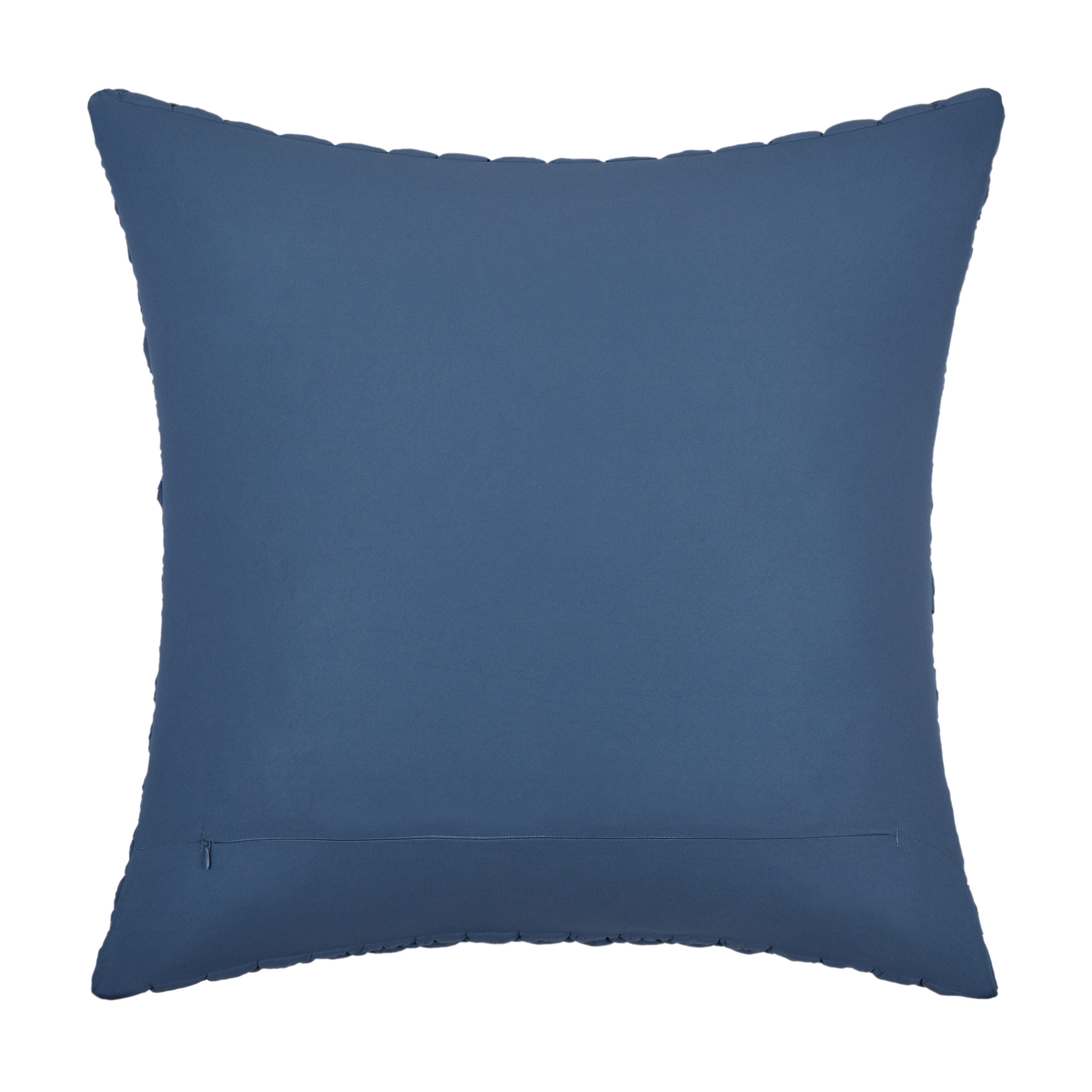 J. Queen Bold Cloud Puff Euro Quilted Sham, Blue, large