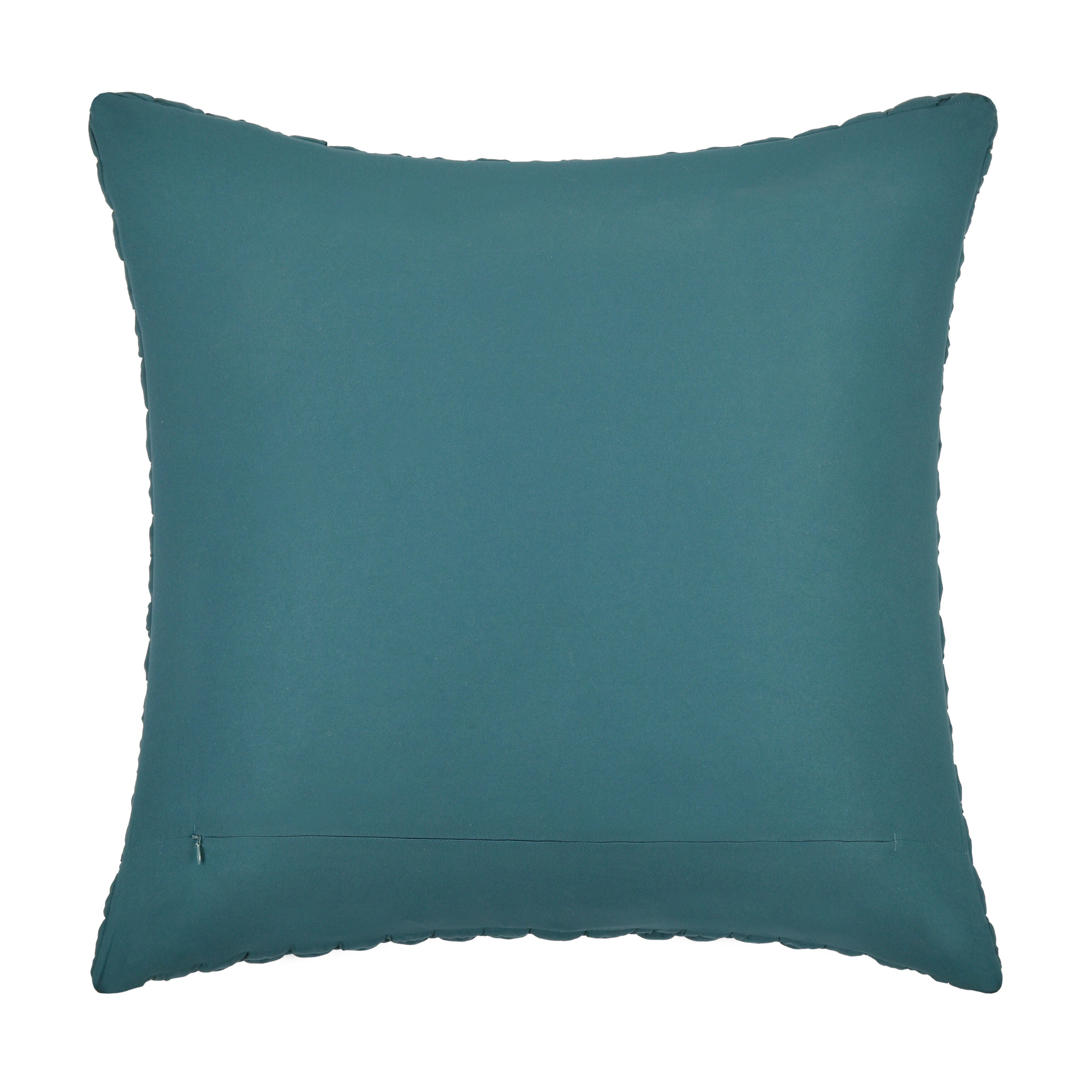 J. Queen Bold Cloud Puff Euro Quilted Sham, Teal, large