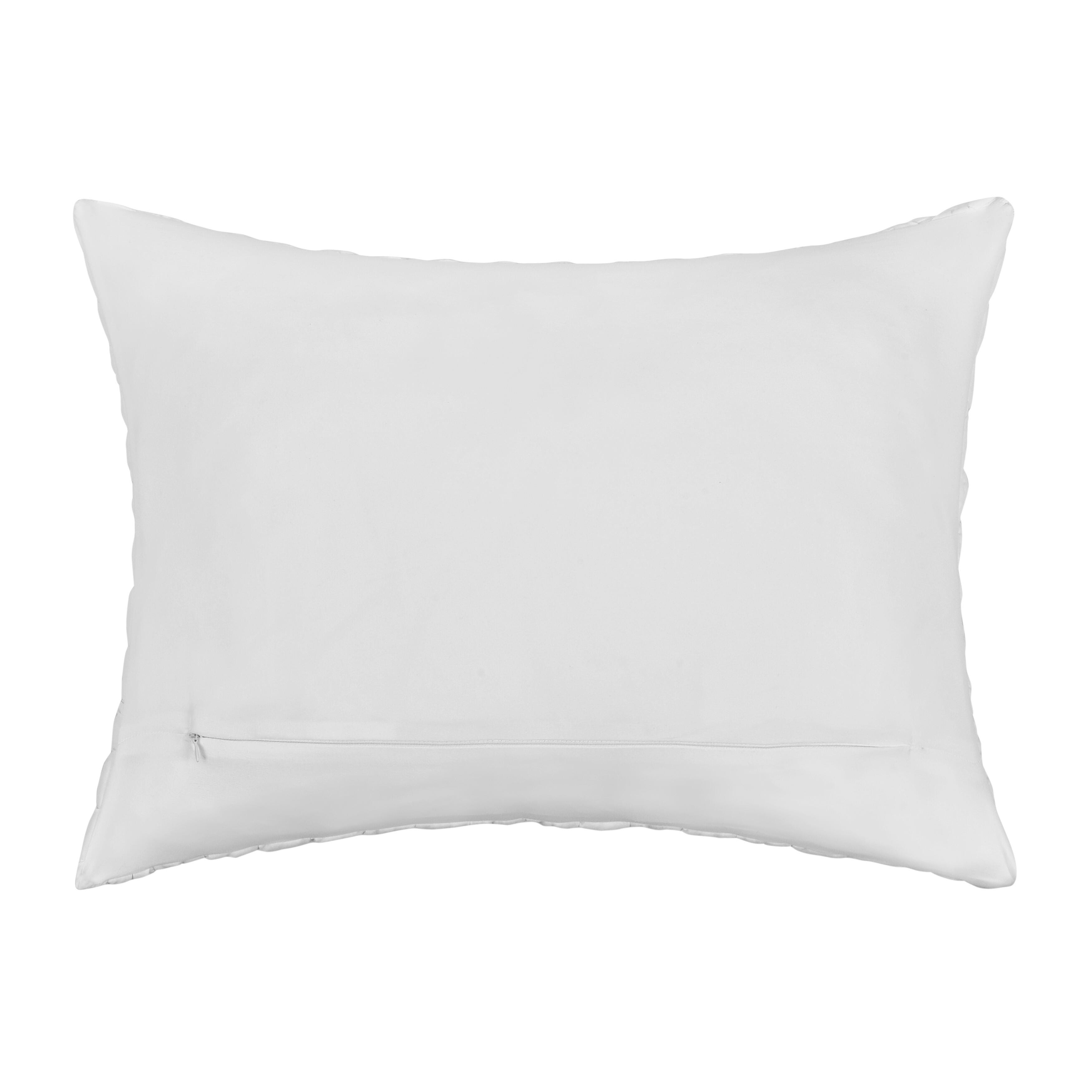 J. Queen Bold Cloud Puff 3 Piece Full/Queen Quilt Set, White, large