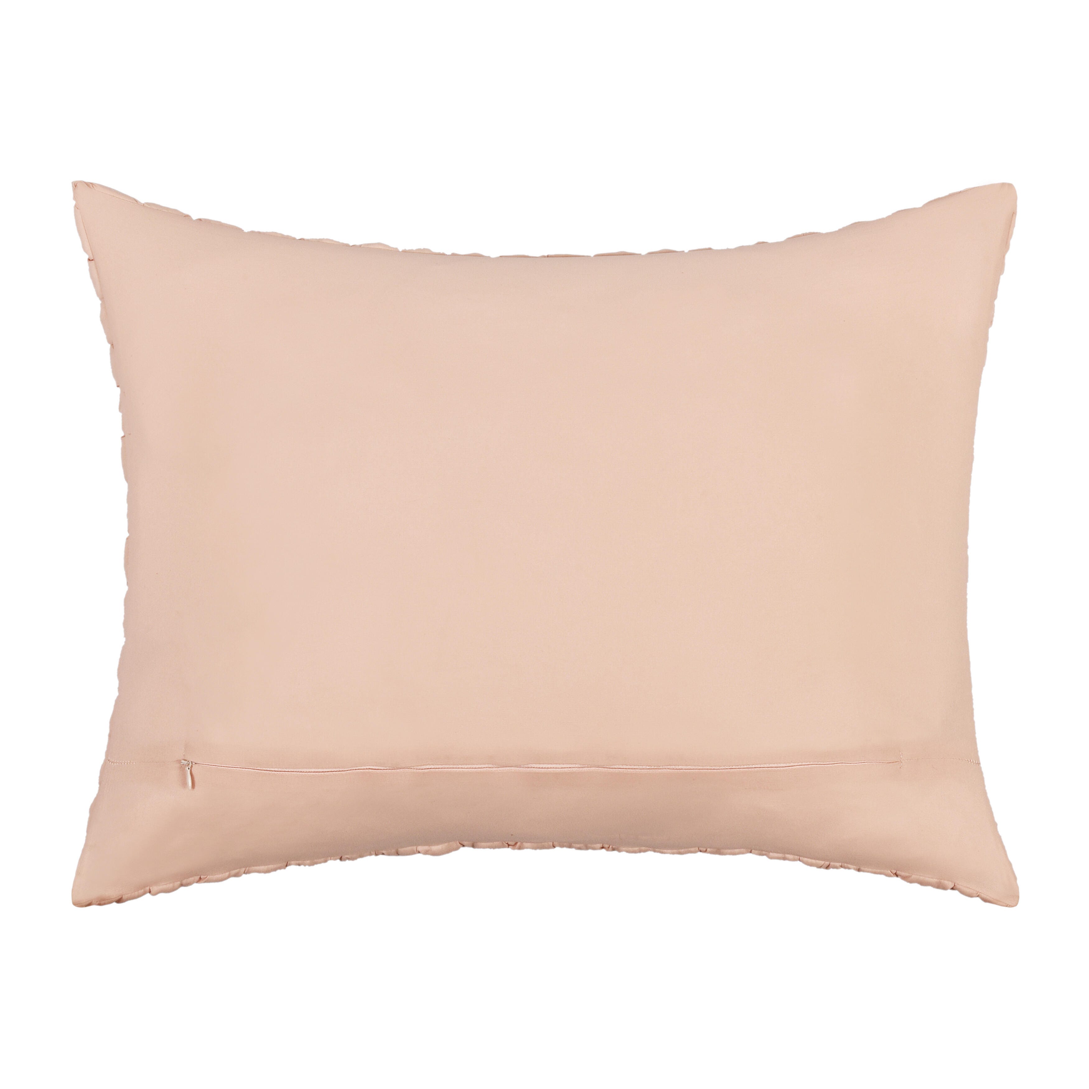 J. Queen Bold Cloud Puff 3 Piece Full/Queen Quilt Set, Blush, large