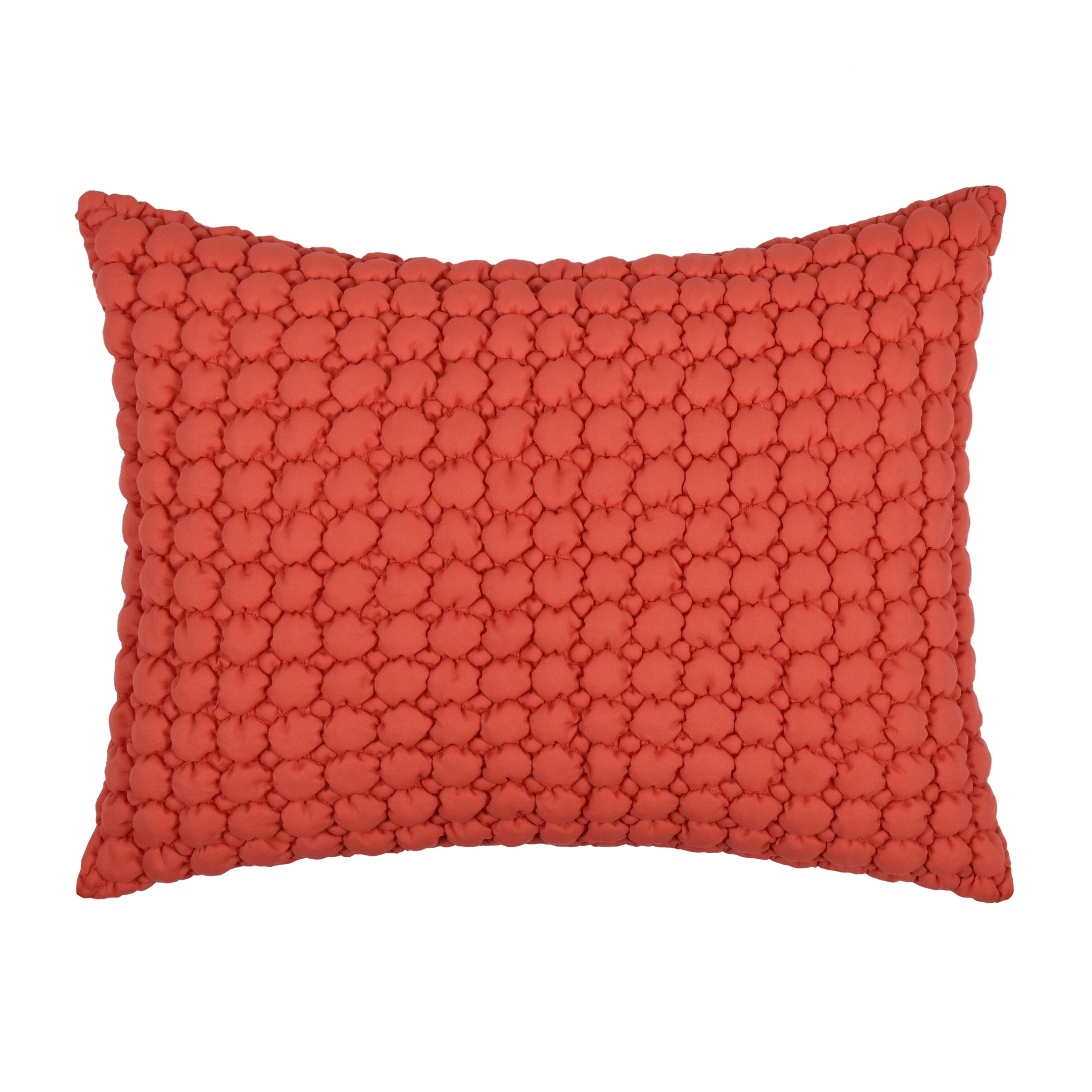 J. Queen Bold Cloud Puff 3 Piece King/California King Quilt Set, Melon, large