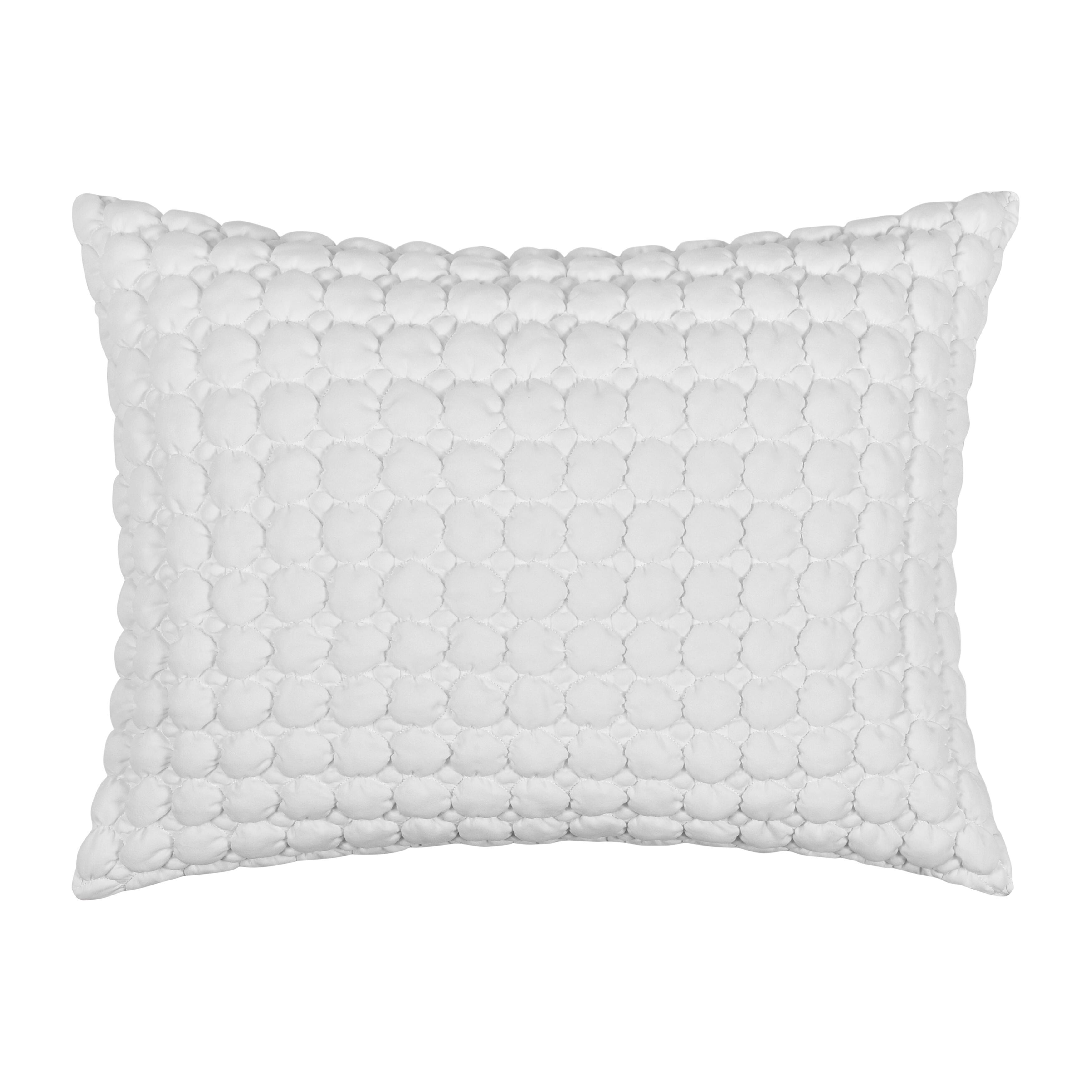 J. Queen Bold Cloud Puff 3 Piece King/California King Quilt Set, White, large