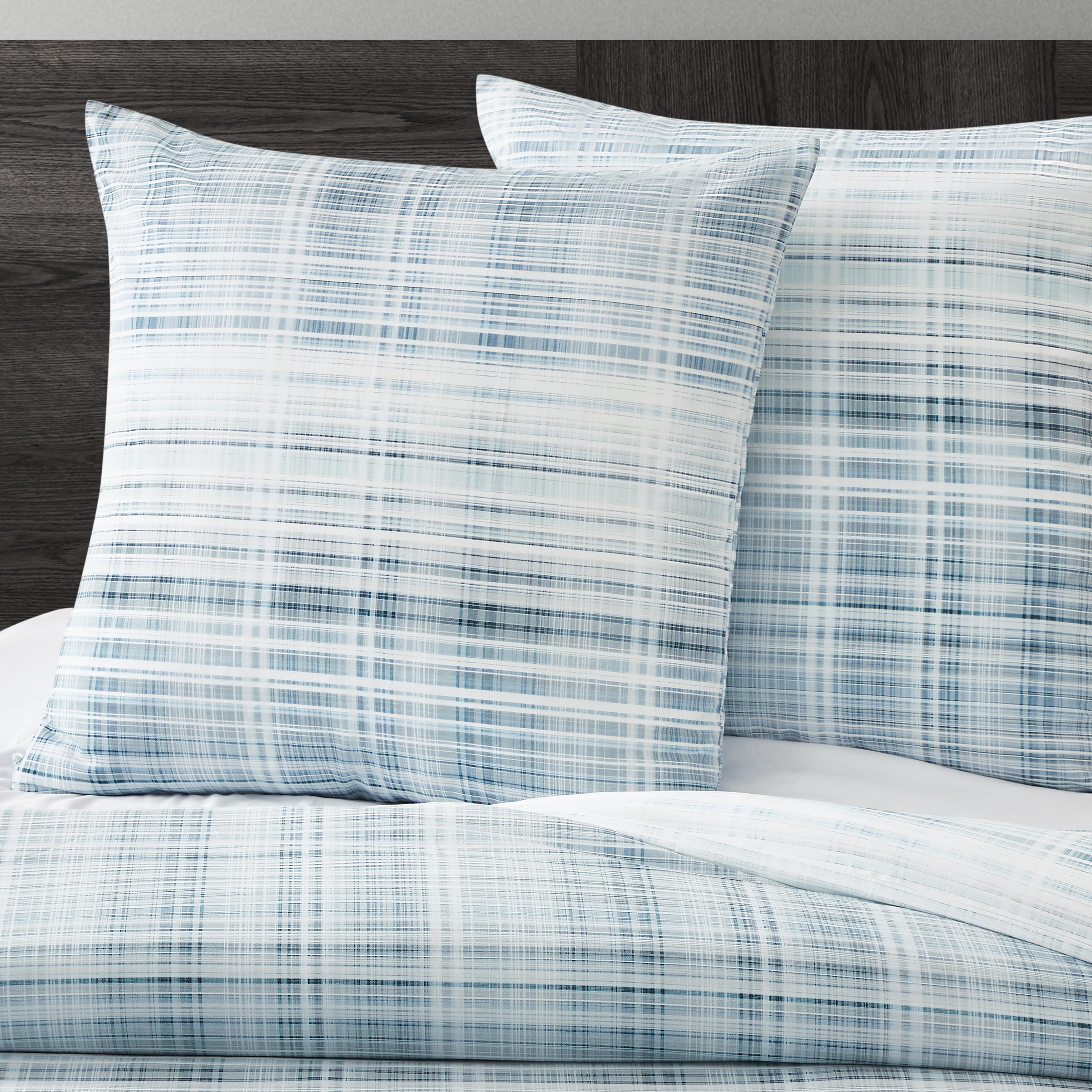 J. Queen Modern Pascal Euro Sham, Blue, large