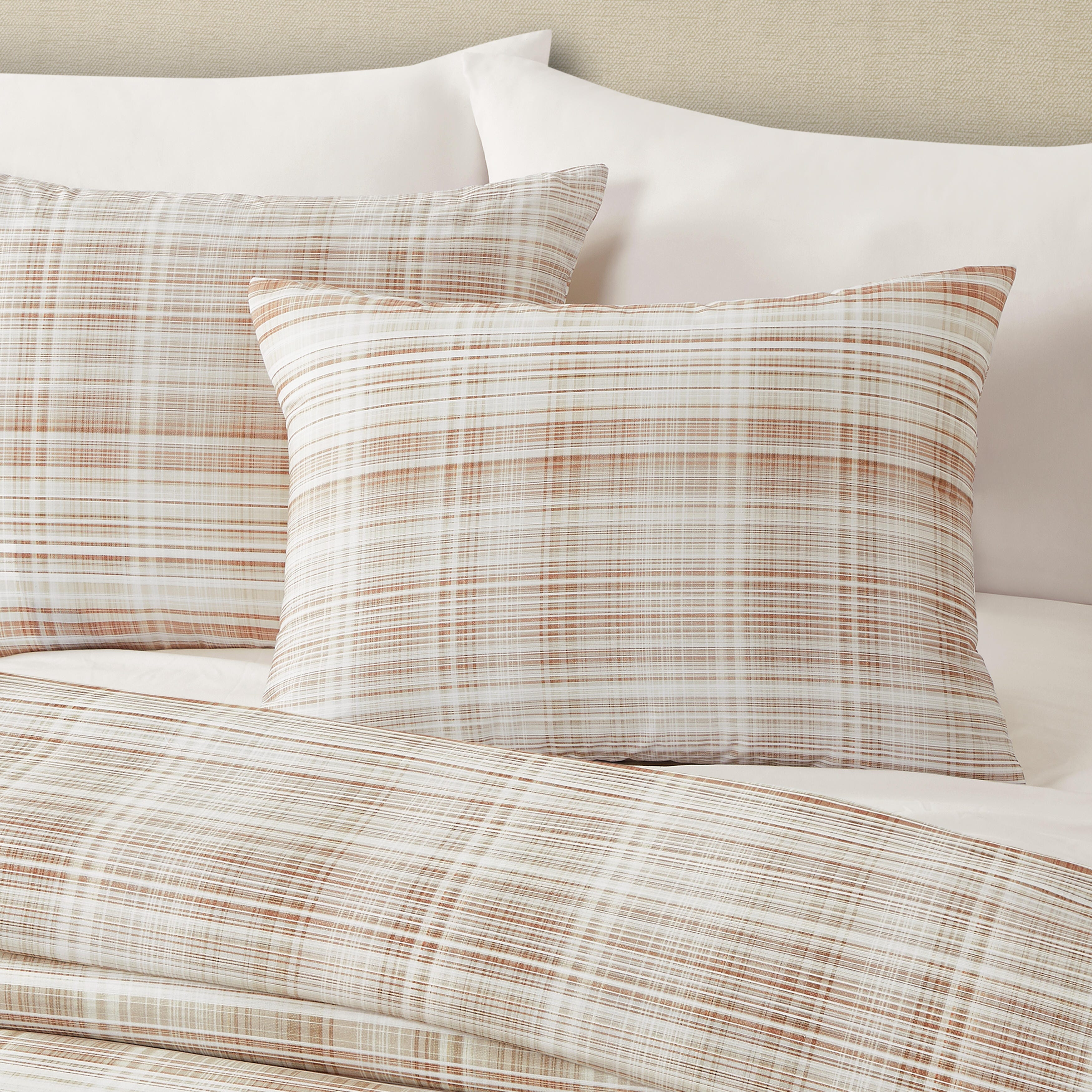 J. Queen Modern Pascal 3 Piece King/California King Comforter Set, Cinnamon, large