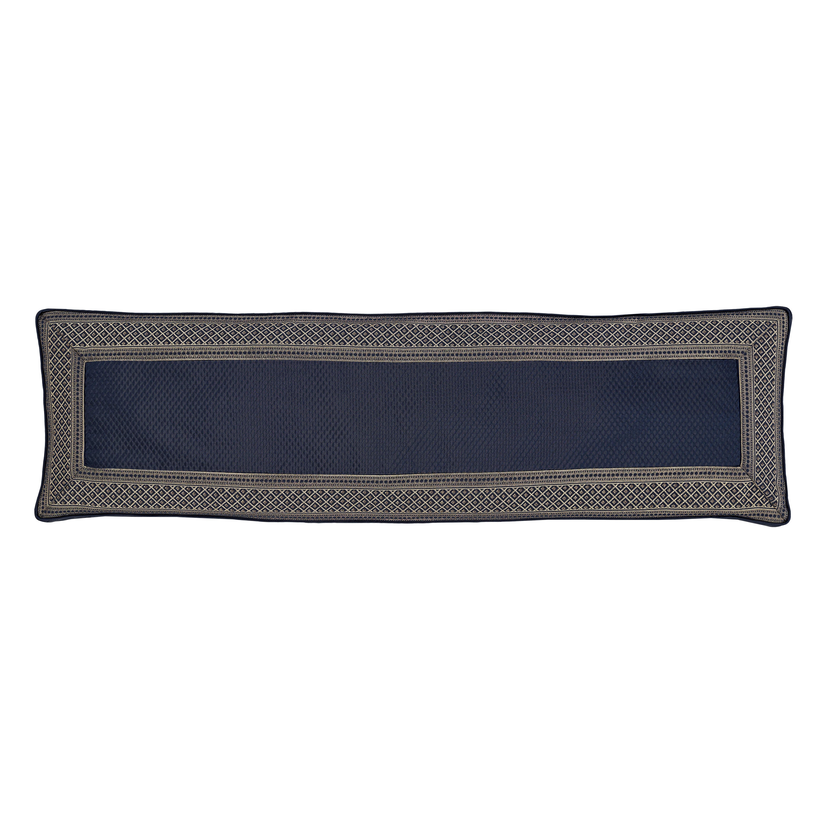 J. Queen New York Excelsior Bolster Decorative Throw Pillow, Royal Blue, large