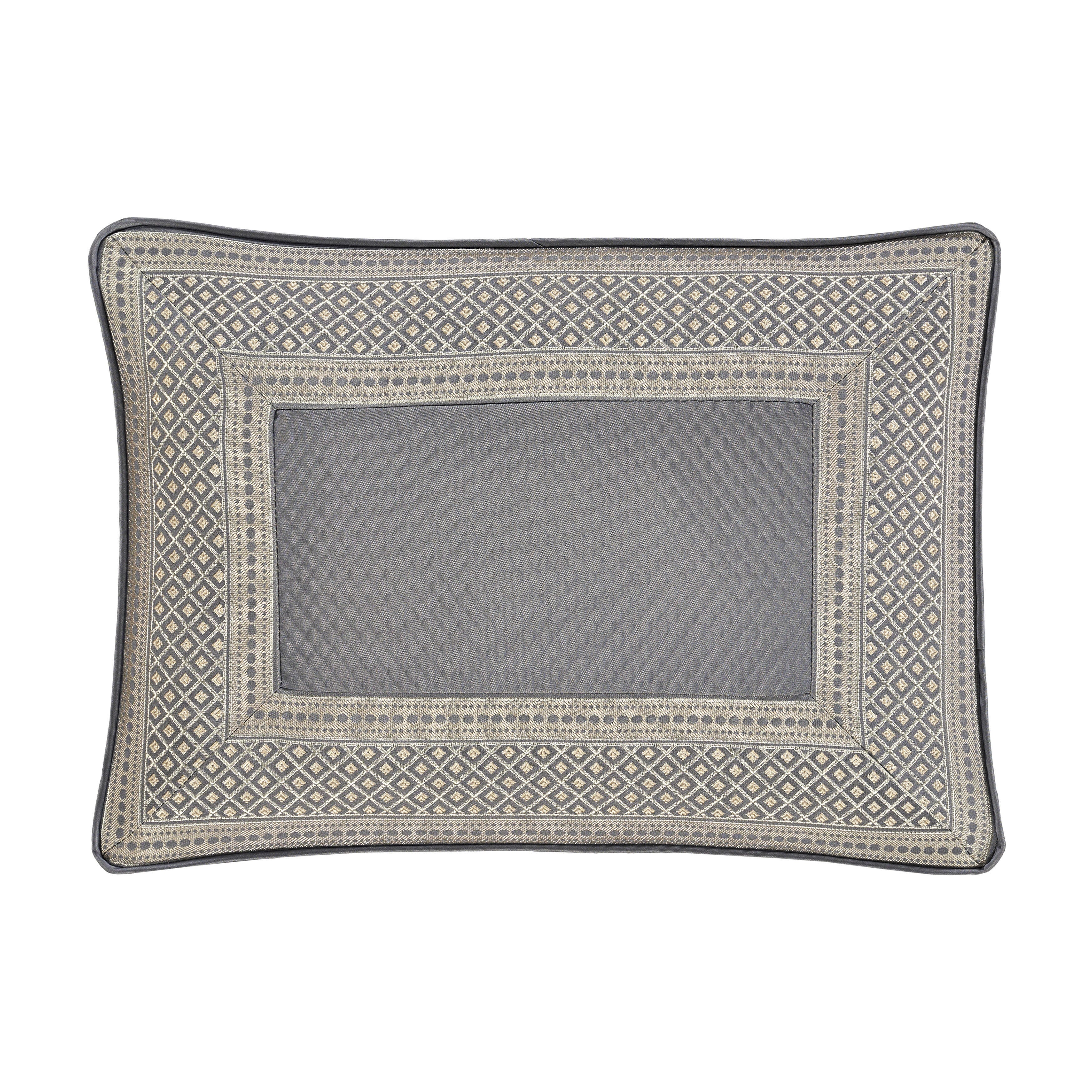 J. Queen New York Excelsior Boudoir Decorative Throw Pillow, French Blue, large