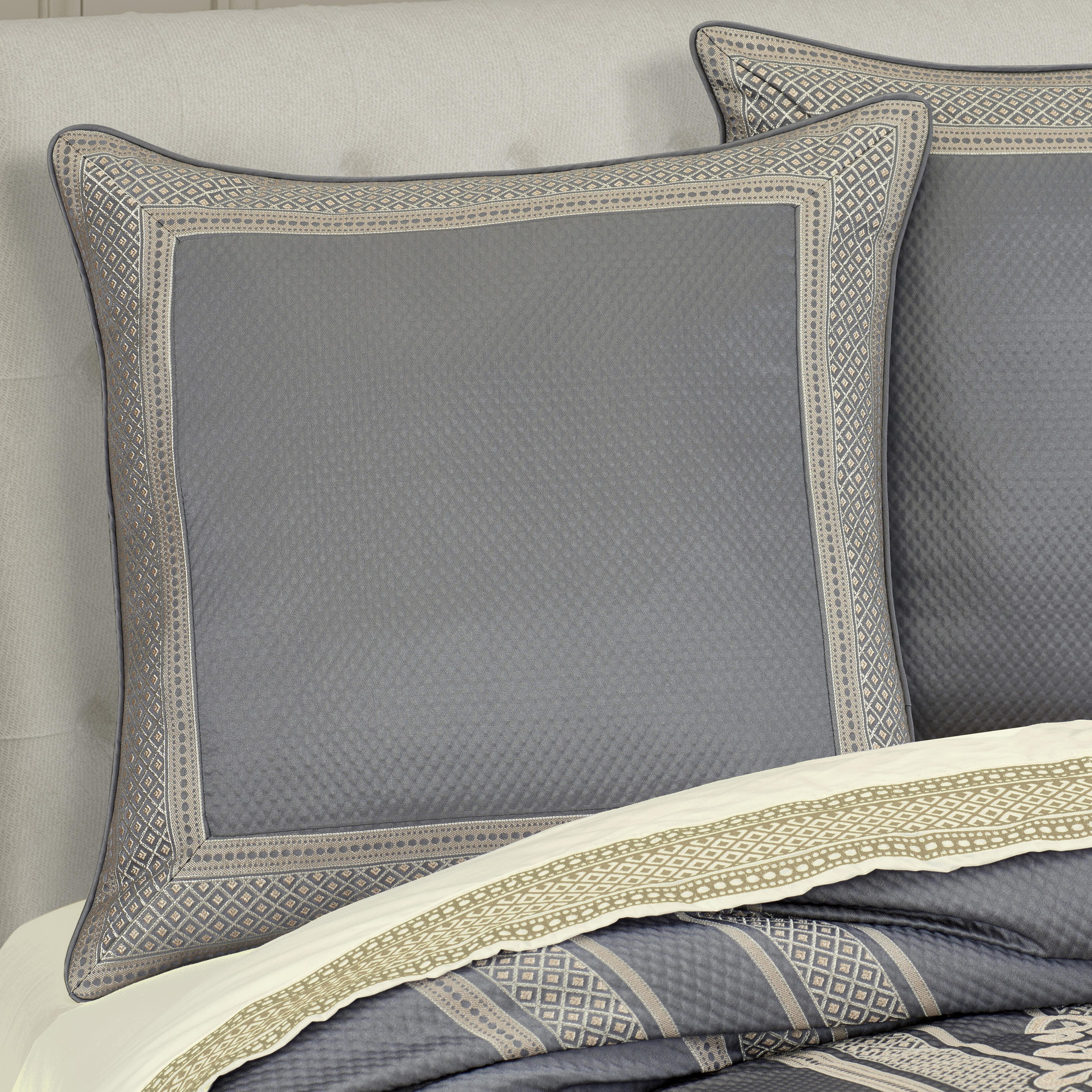 J. Queen New York Excelsior Euro Sham, French Blue, large