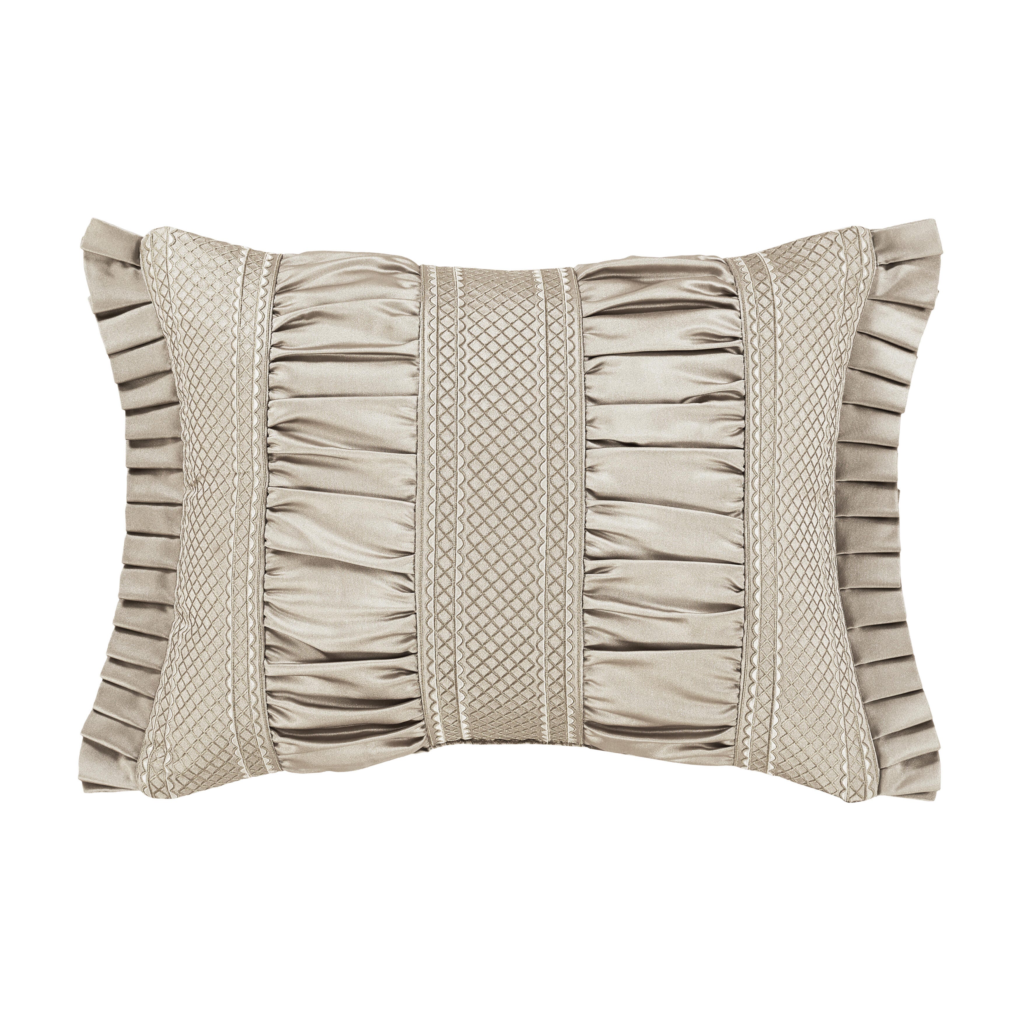 J. Queen New York Brunello Flax Boudoir Decorative Throw Pillow, , large