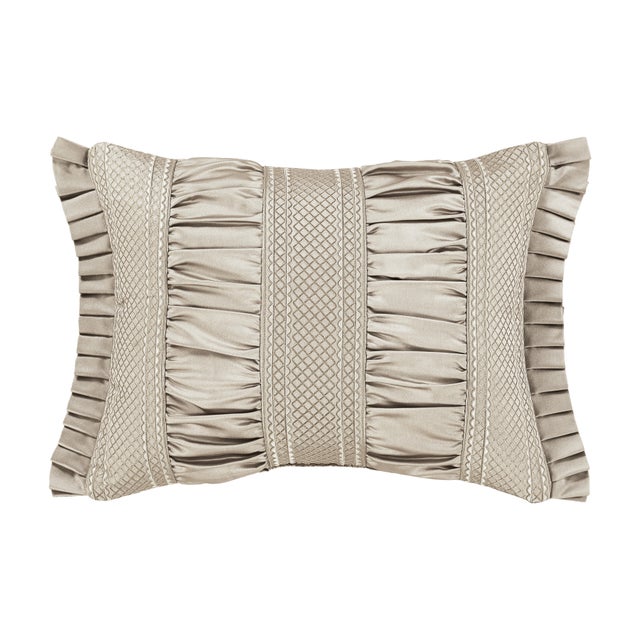 J. Queen New York Brunello Flax Boudoir Decorative Throw Pillow