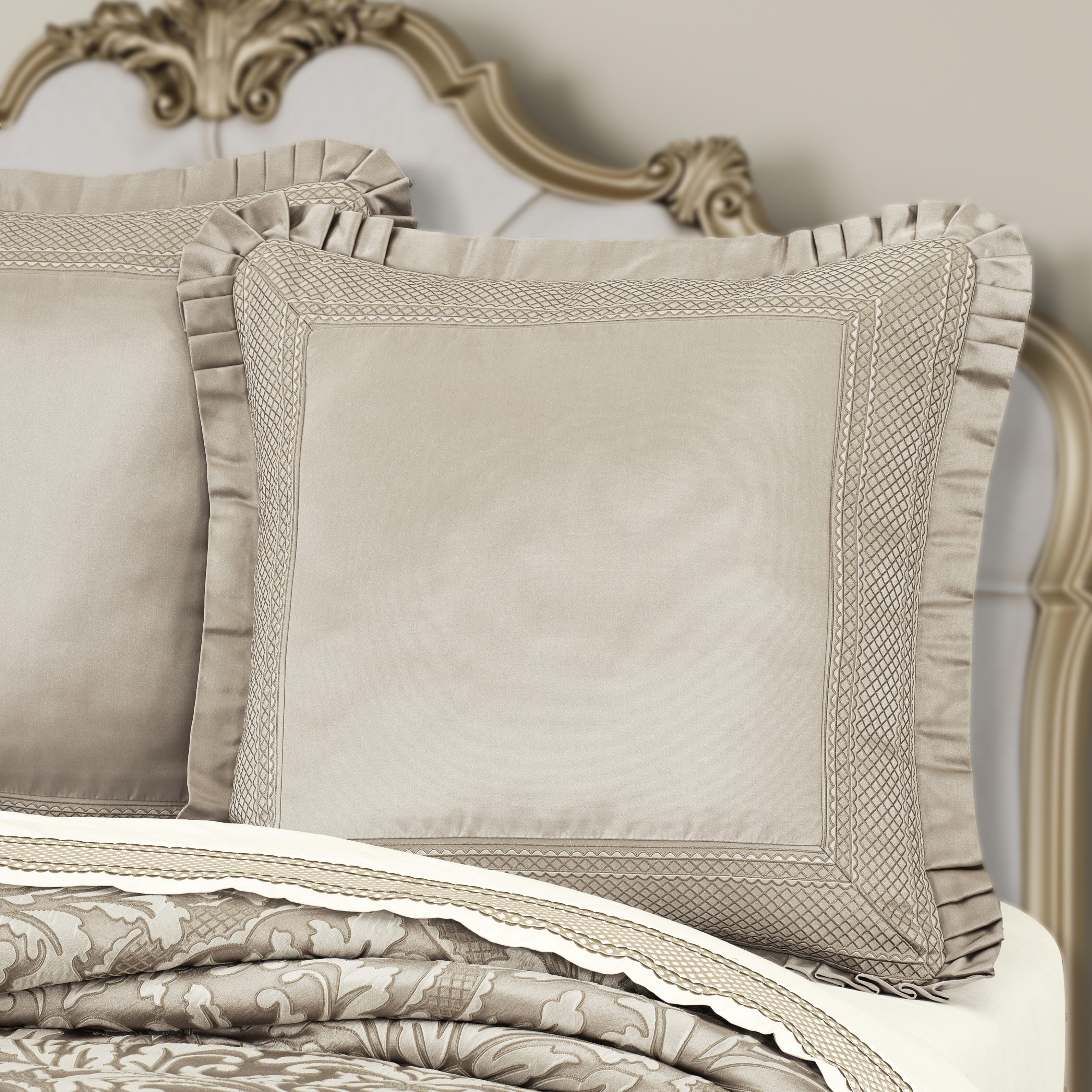 J. Queen New York Brunello Flax Euro Sham, , large