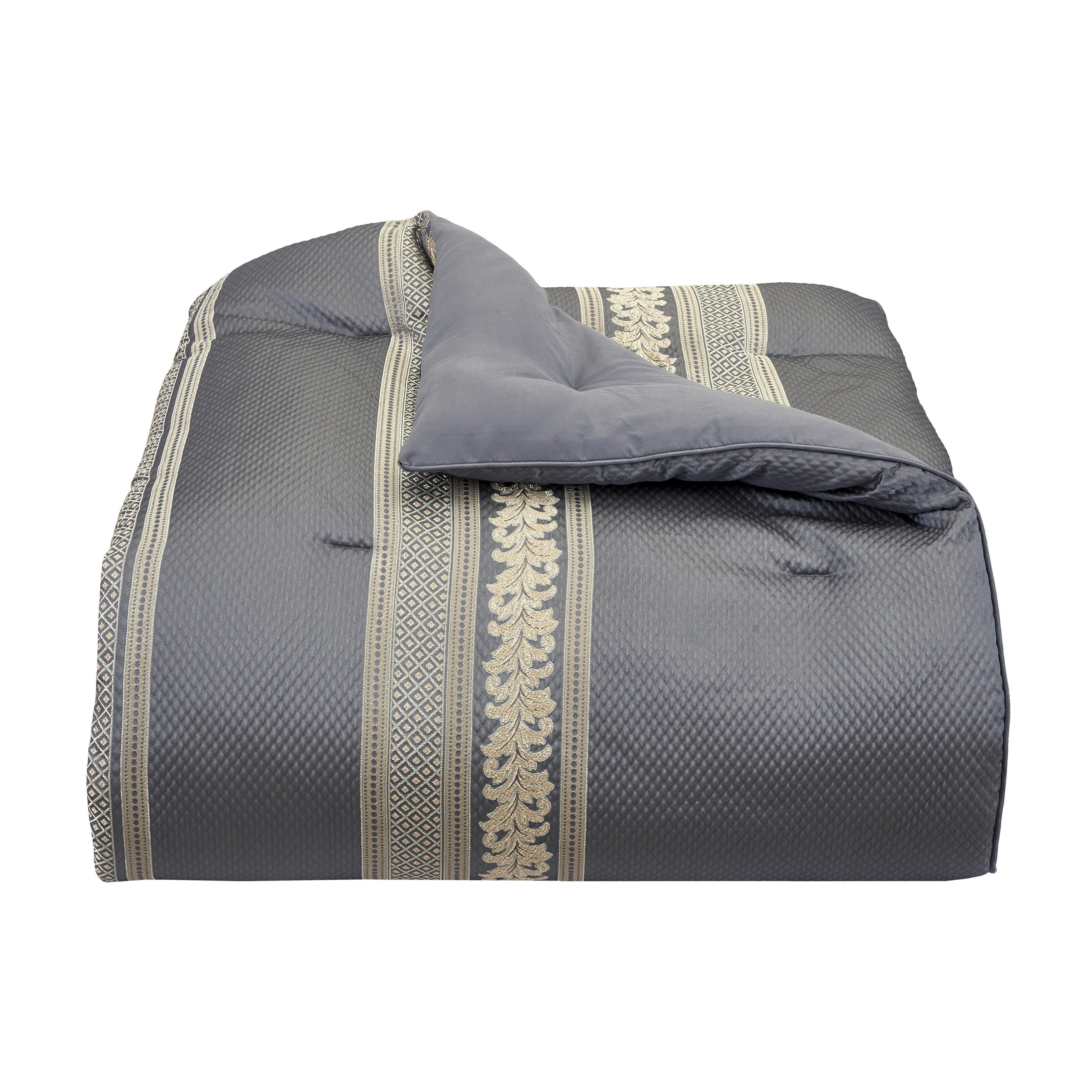 J. Queen New York Excelsior 4-Piece King Comforter Set, French Blue, large