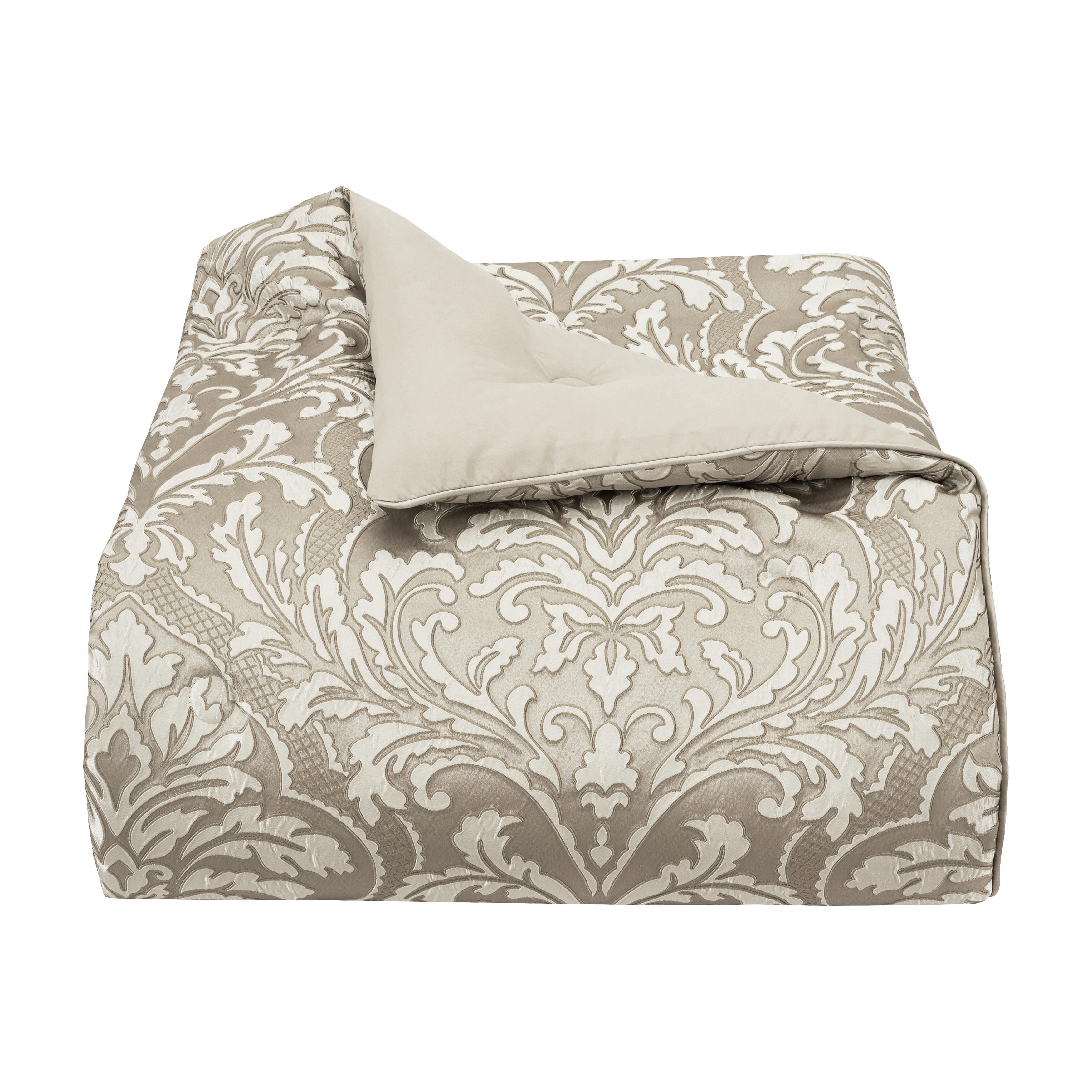 J. Queen New York Brunello 4-Piece Queen Comforter Set, Flax, rollover