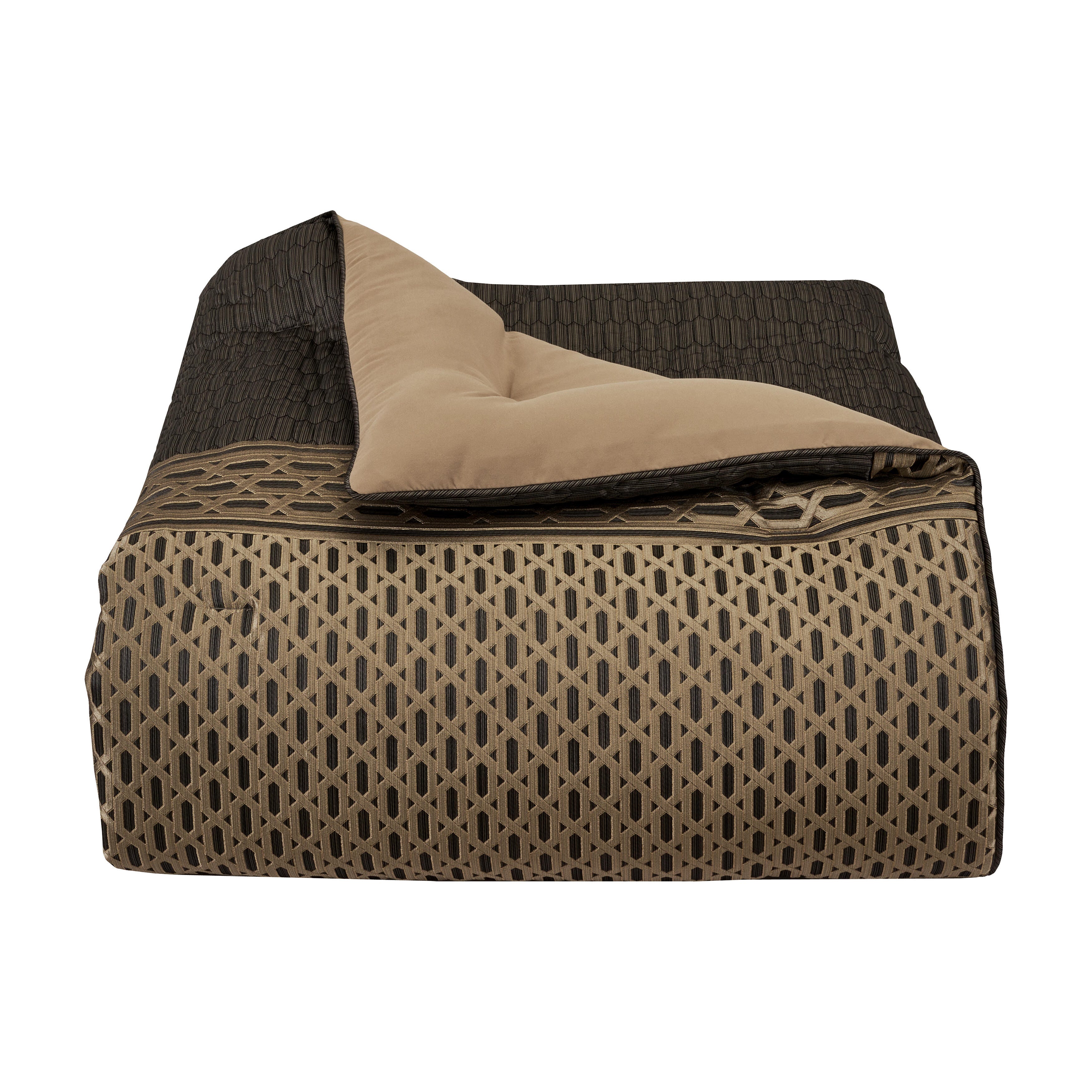 J. Queen New York Metropolitan 4-Piece Queen Comforter Set, Bronze, rollover