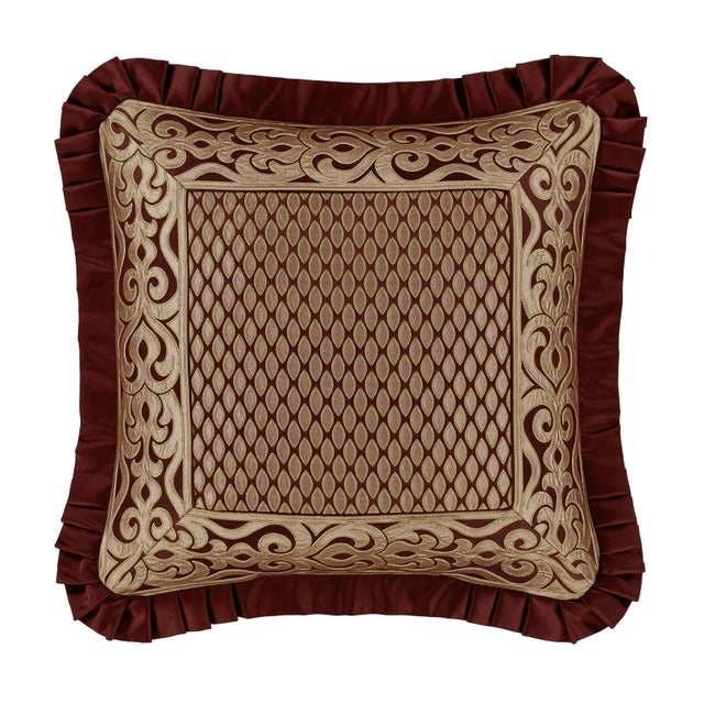 J. Queen New York Renzo 20" Embellished Decorative Throw Pillow