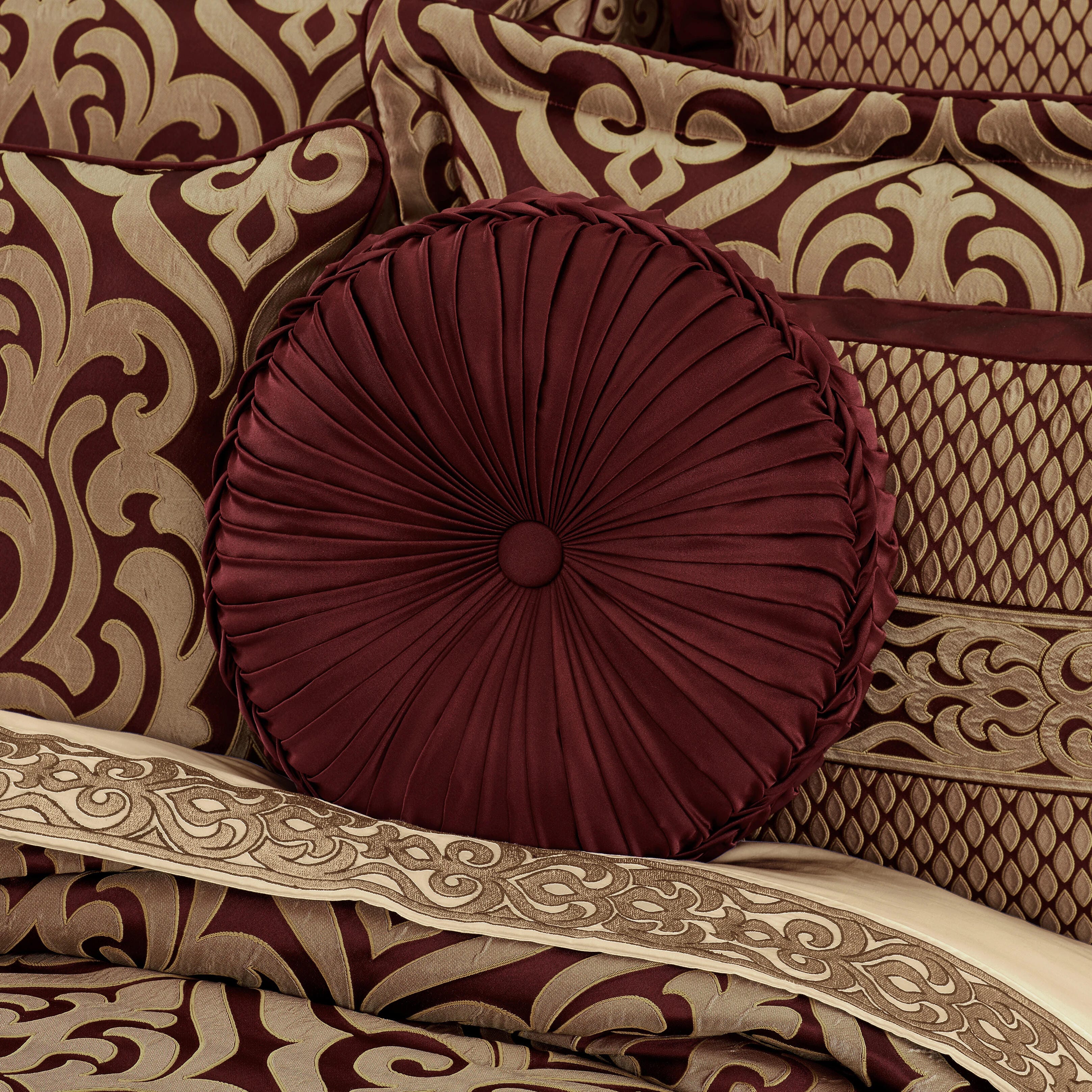 J. Queen New York Renzo Tufted Decorative Throw Pillow, , rollover