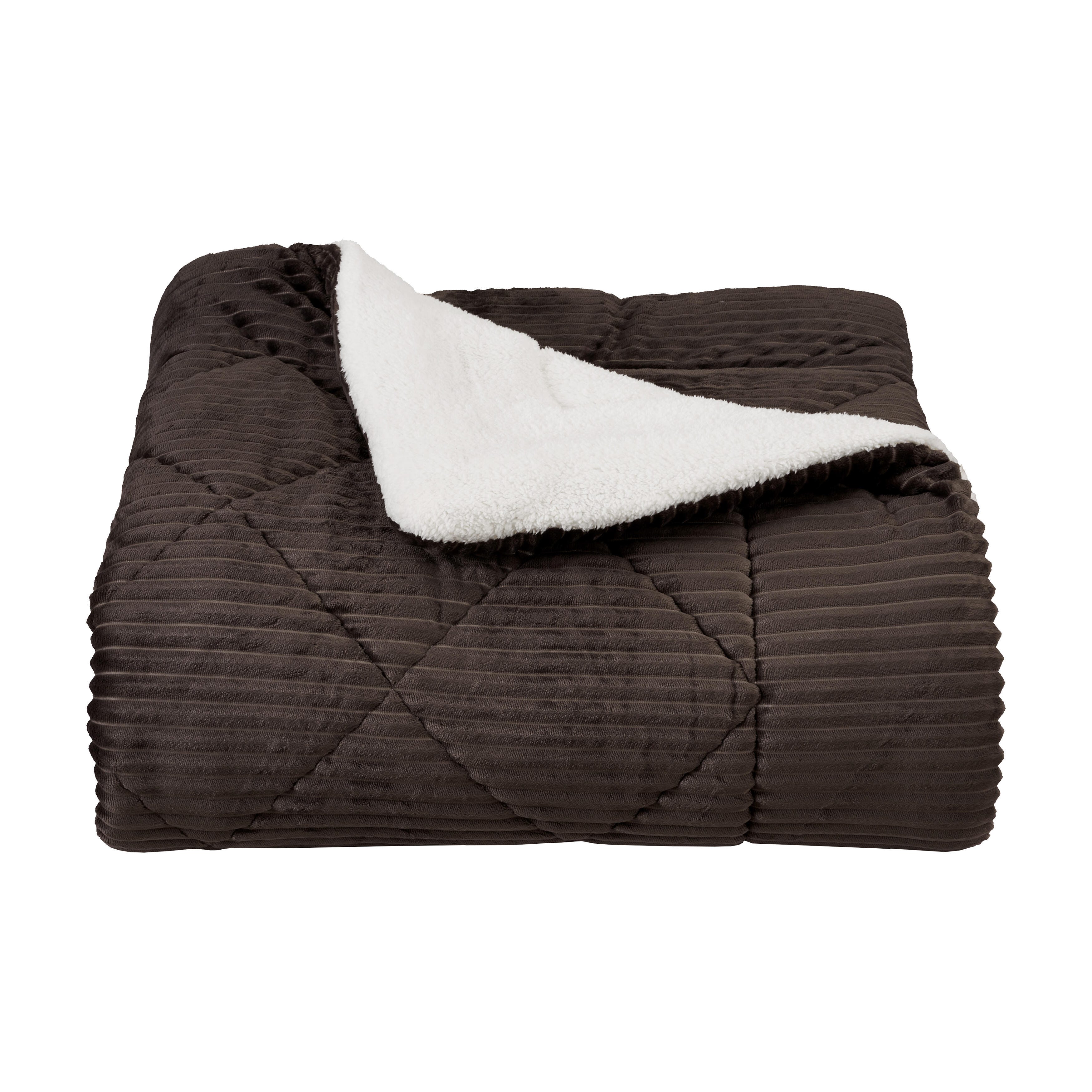 J. Queen New York Everett 3 Piece King Comforter Set, Mocha, rollover