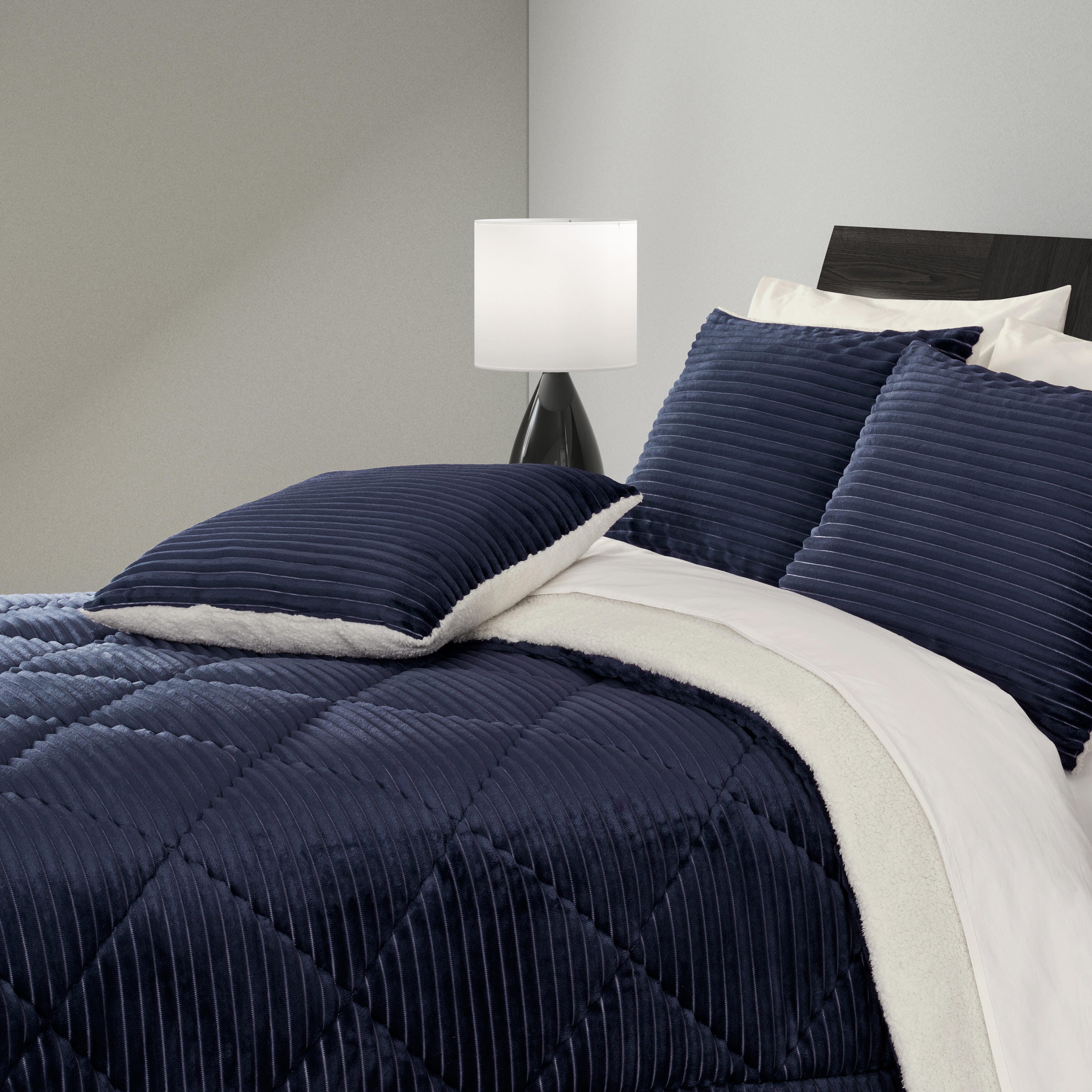 J. Queen New York Everett Decorative Throw Pillow, Navy, large
