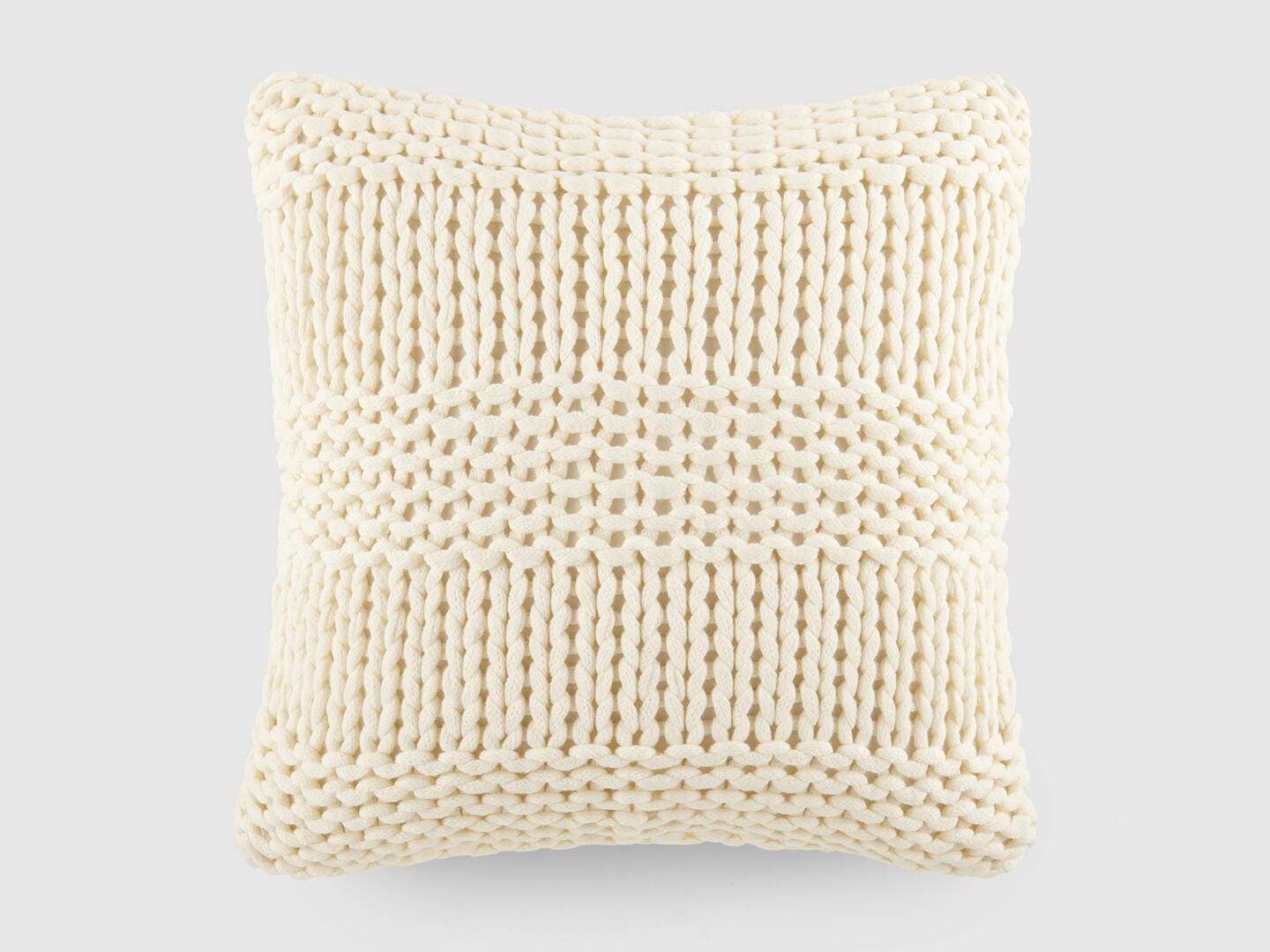iEnjoy Home Chunky Decorative Throw Pillow, Ivory, large
