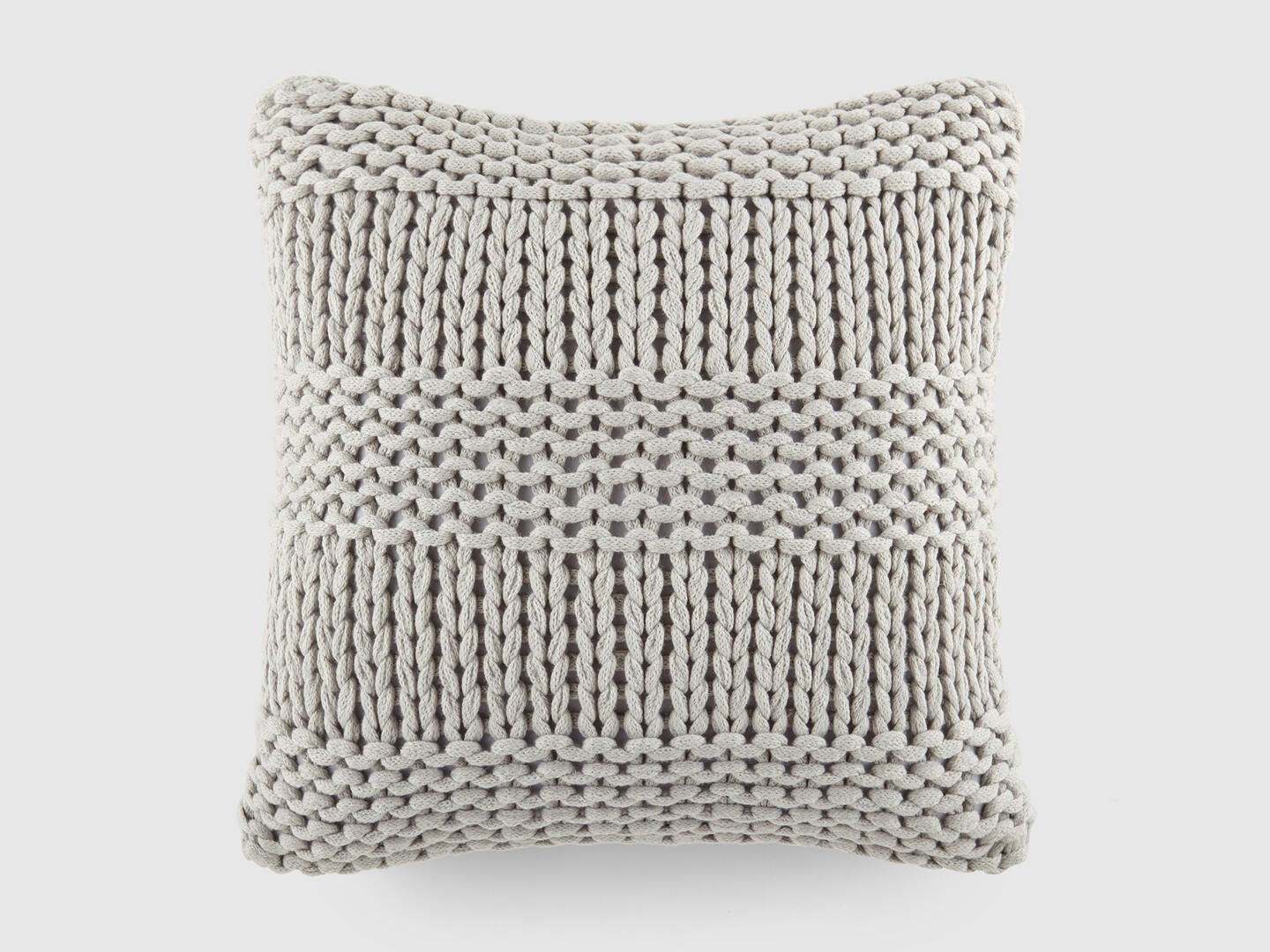iEnjoy Home Chunky Decorative Throw Pillow, Light Gray, large