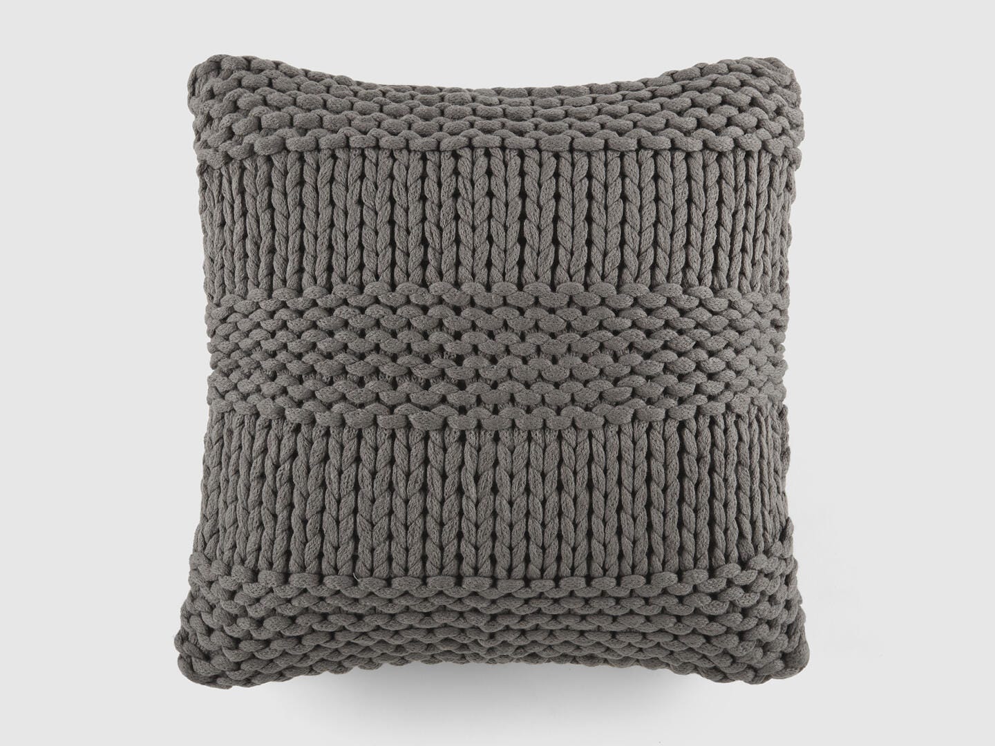 iEnjoy Home Chunky Decorative Throw Pillow, Gray, large