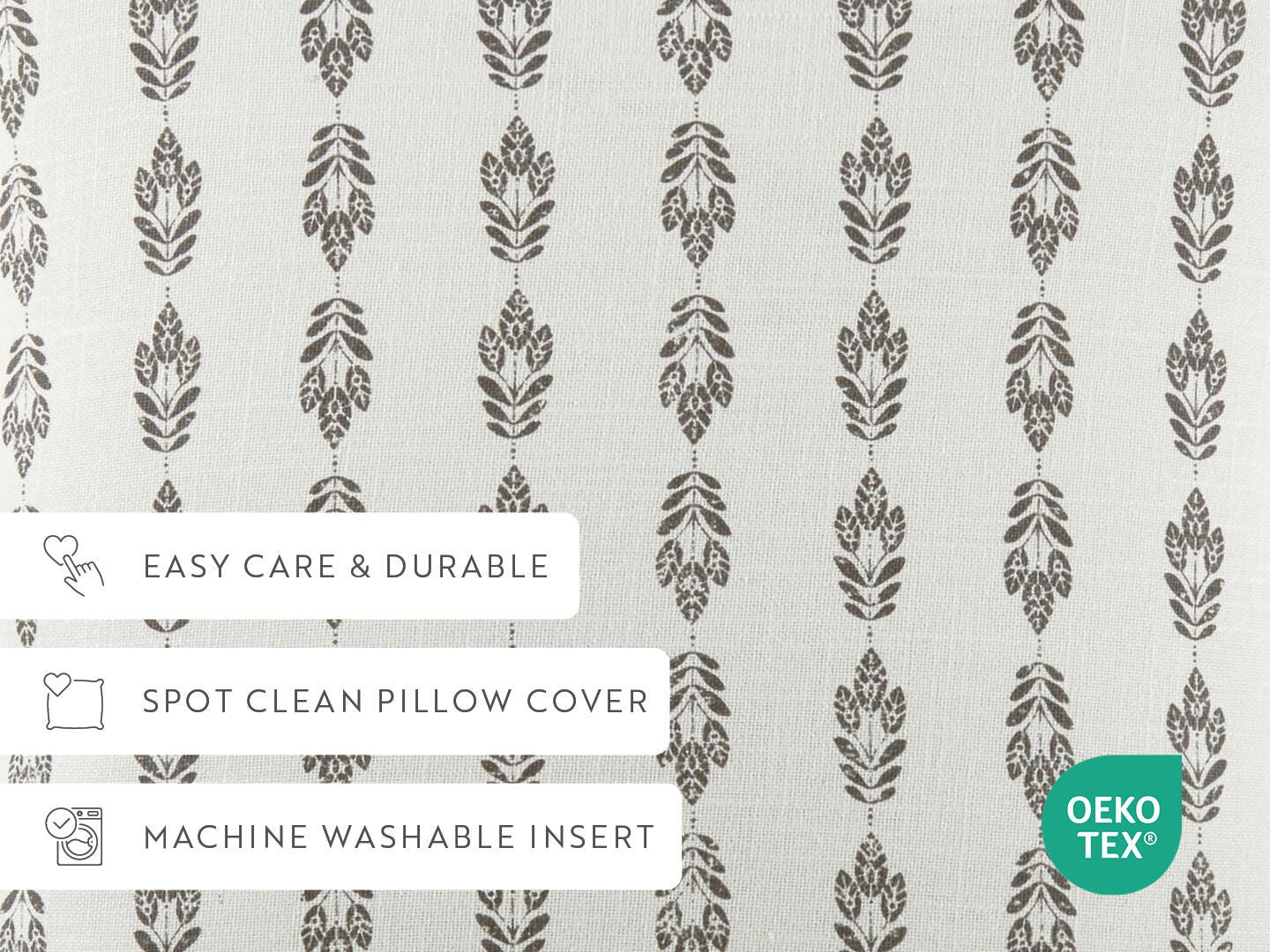 iEnjoy Home Folk Leaves Print Decorative Throw Pillow, , large