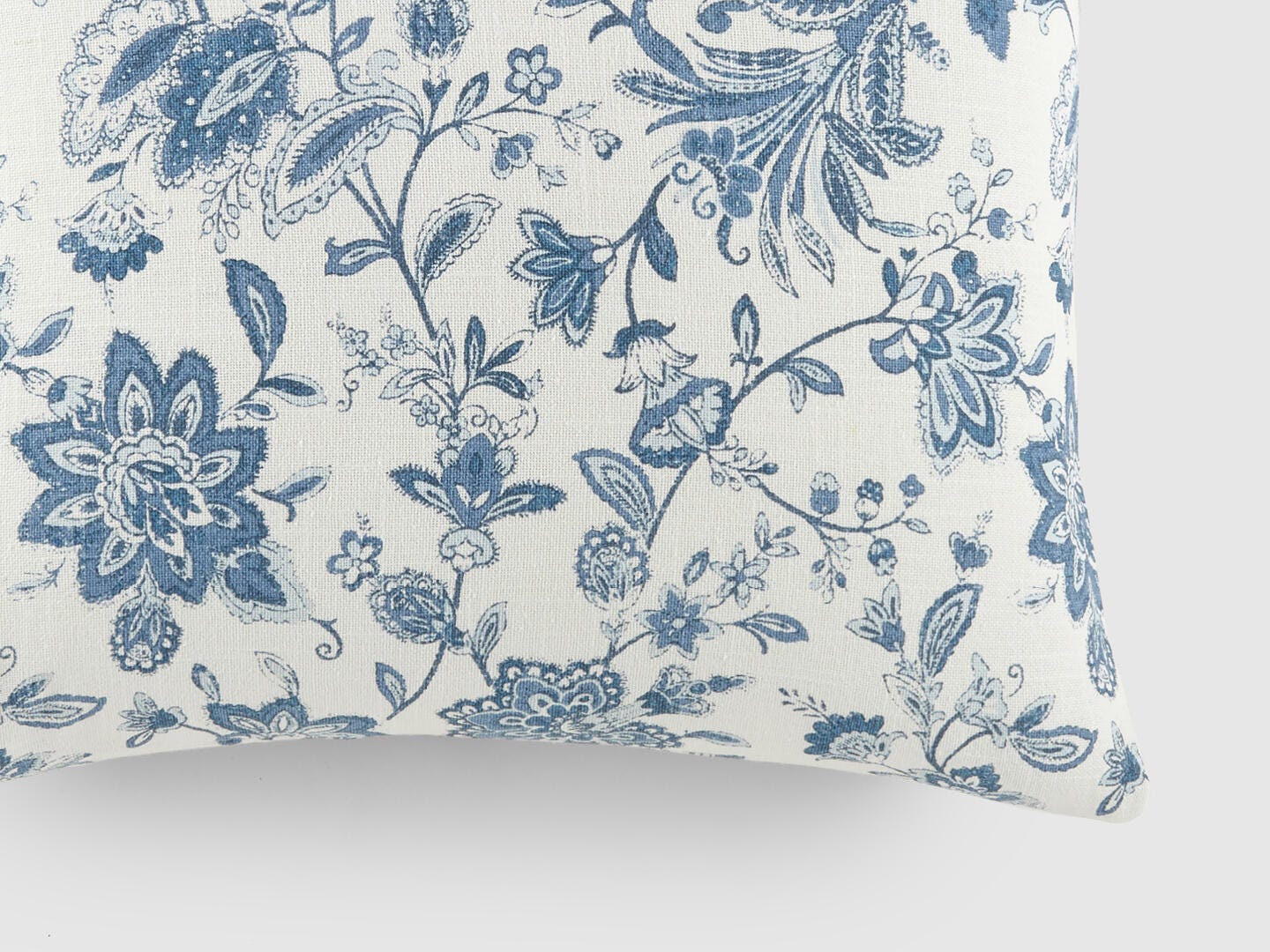 iEnjoy Home Floral Print Decorative Throw Pillow, Light Blue, large