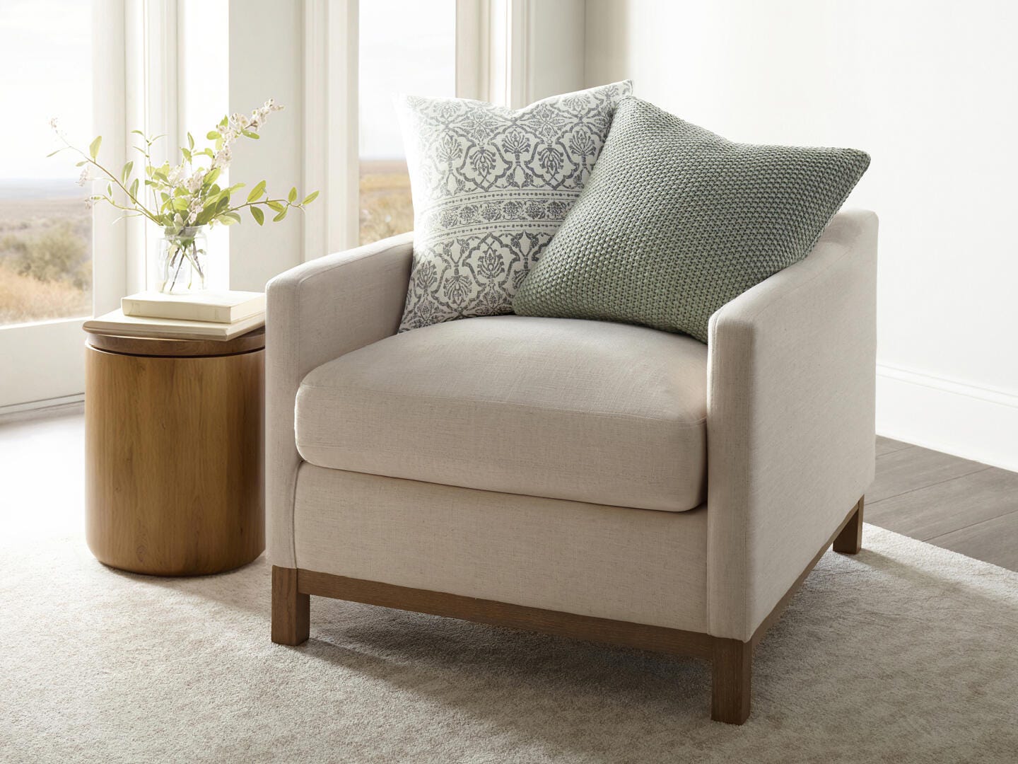 iEnjoy Home Waffle Knitt Decorative Throw Pillow, Eucalyptus, rollover