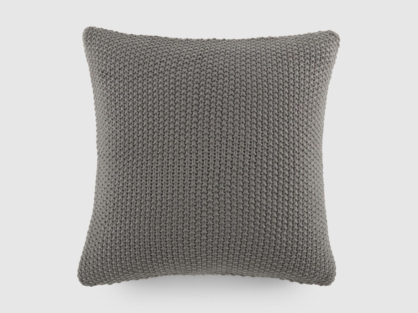 iEnjoy Home Waffle Knitt Decorative Throw Pillow, Gray, large