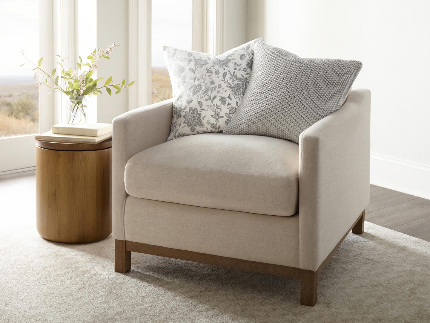 iEnjoy Home Waffle Knitt Decorative Throw Pillow, Light Gray, large