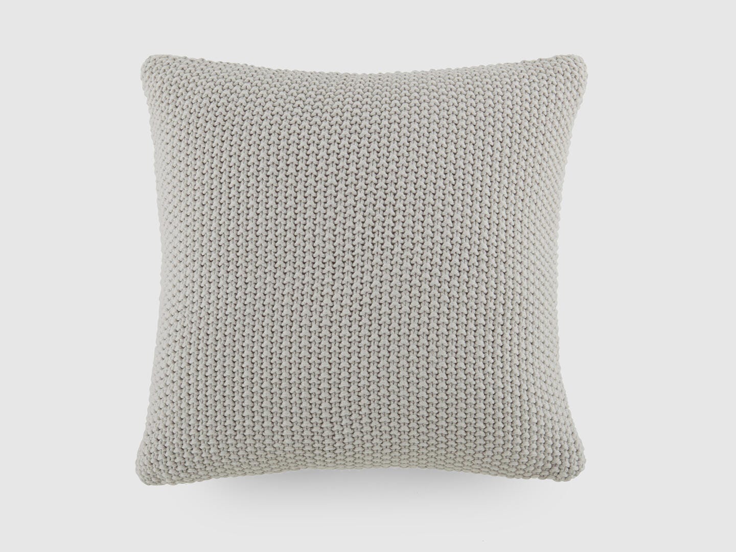 iEnjoy Home Waffle Knitt Decorative Throw Pillow, Light Gray, large