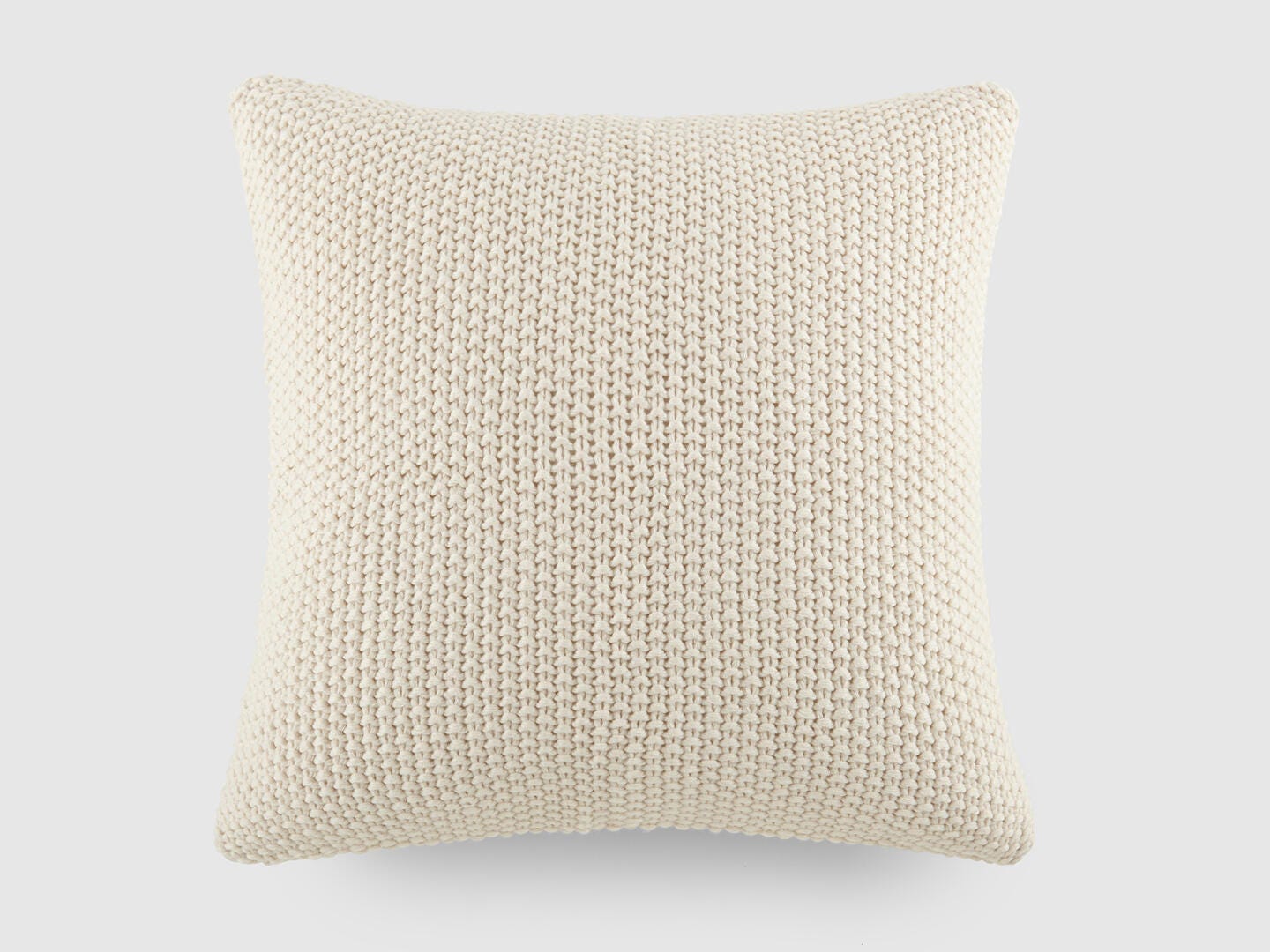 iEnjoy Home Waffle Knitt Decorative Throw Pillow, Natural, large