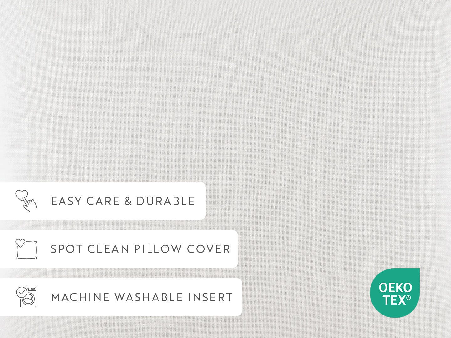 iEnjoy Home Distressed Decorative Throw Pillow, White, large