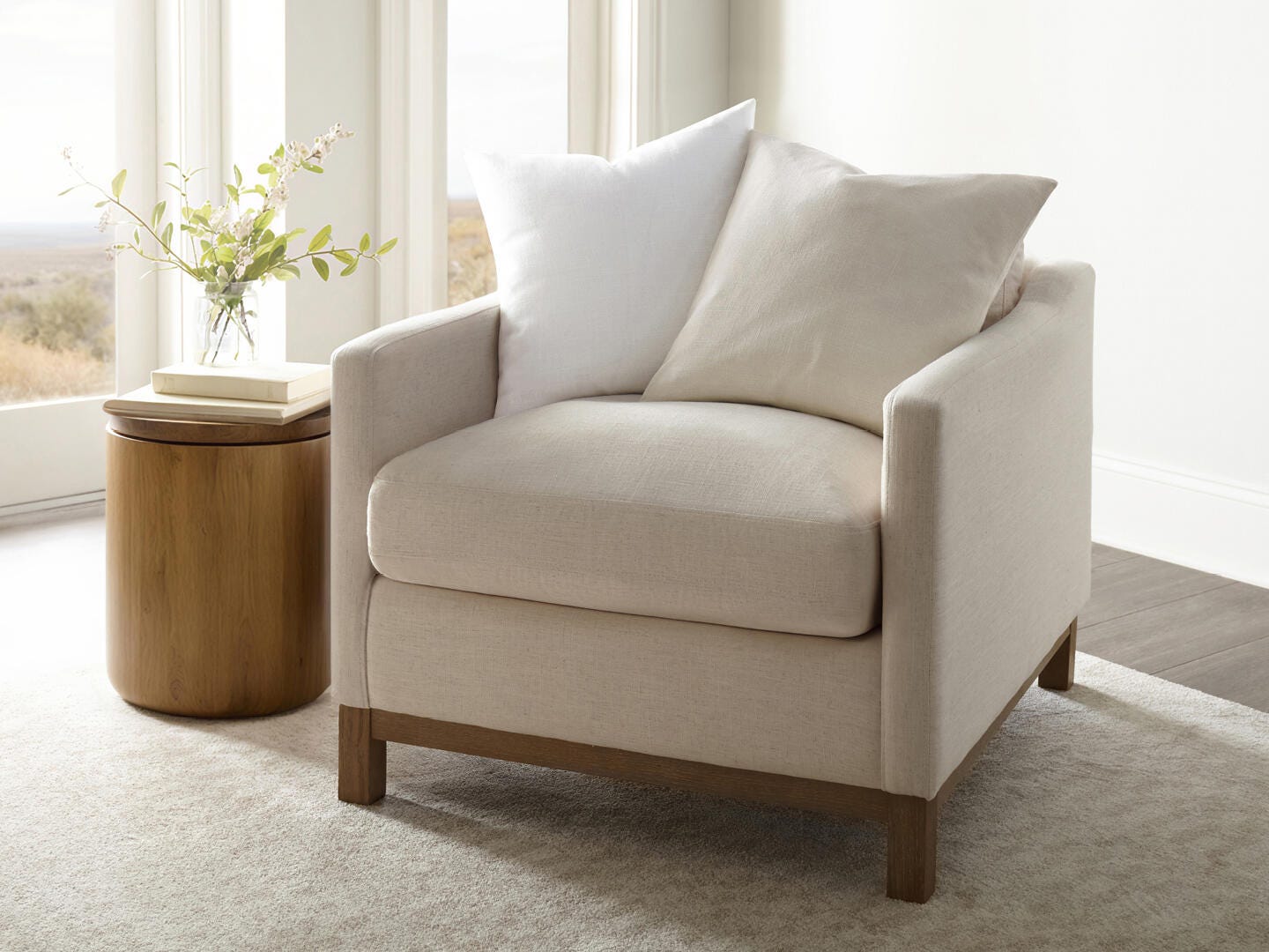iEnjoy Home Distressed Decorative Throw Pillow, Natural, rollover