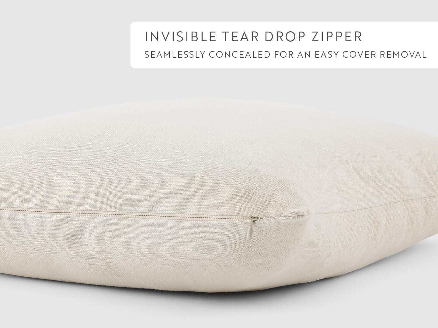 iEnjoy Home Distressed Decorative Throw Pillow, Natural, large