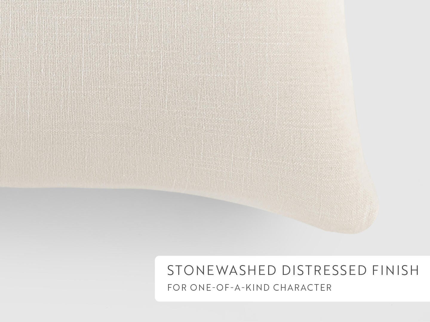 iEnjoy Home Distressed Decorative Throw Pillow, Natural, large