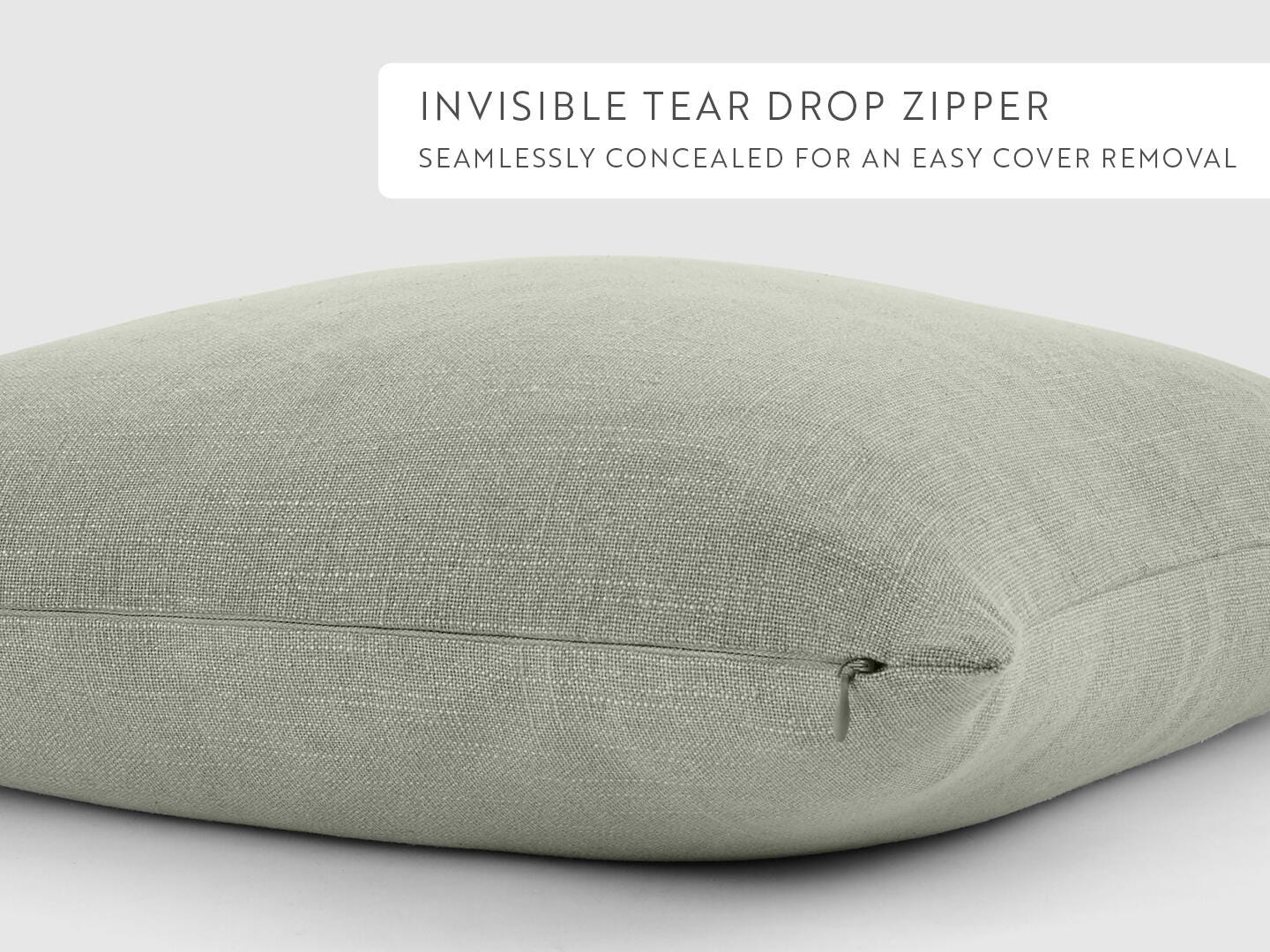 iEnjoy Home Distressed Decorative Throw Pillow, Light Gray, large