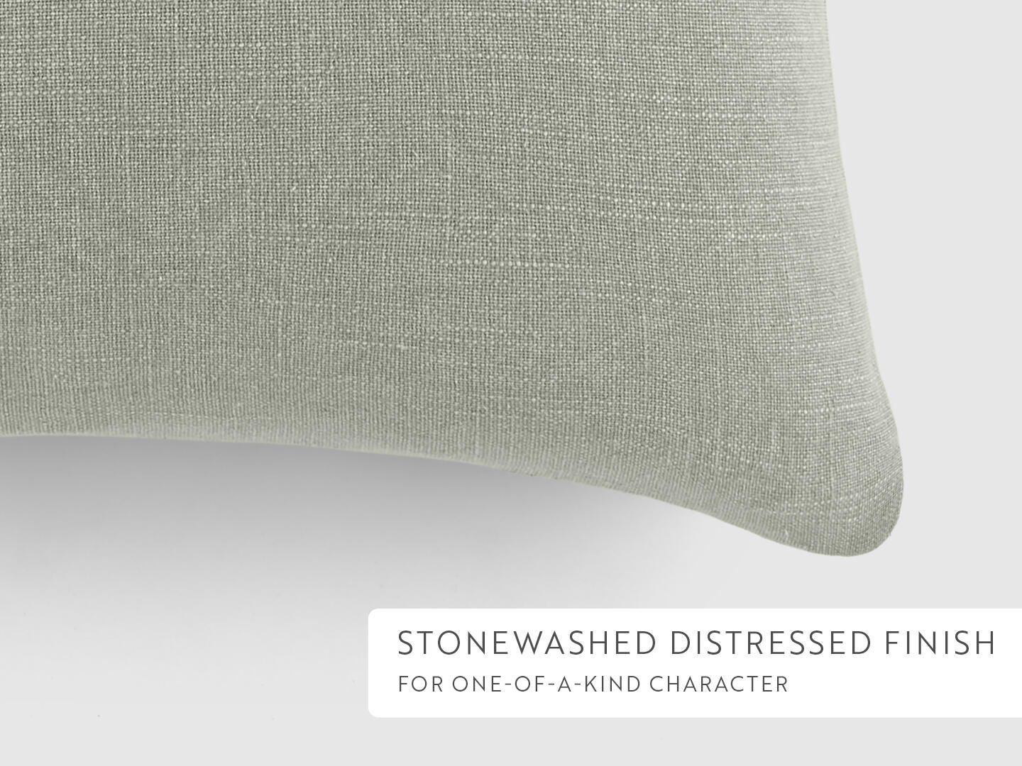 iEnjoy Home Distressed Decorative Throw Pillow, Light Gray, large
