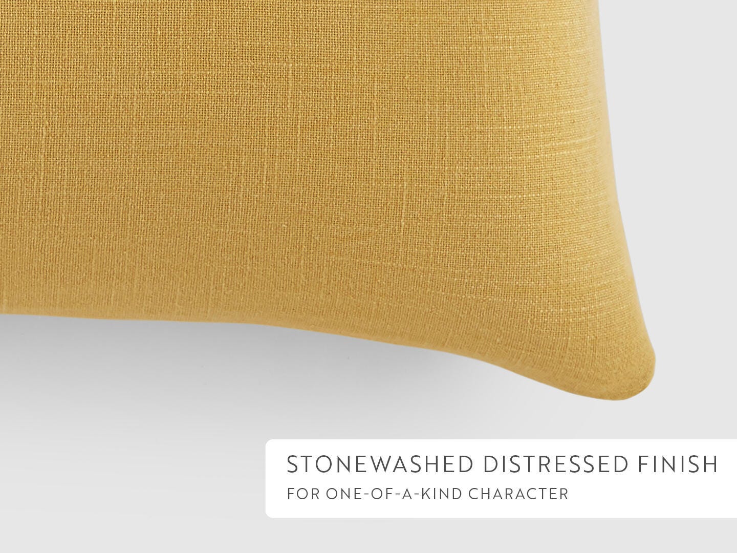 iEnjoy Home Distressed Decorative Throw Pillow, Mustard, large