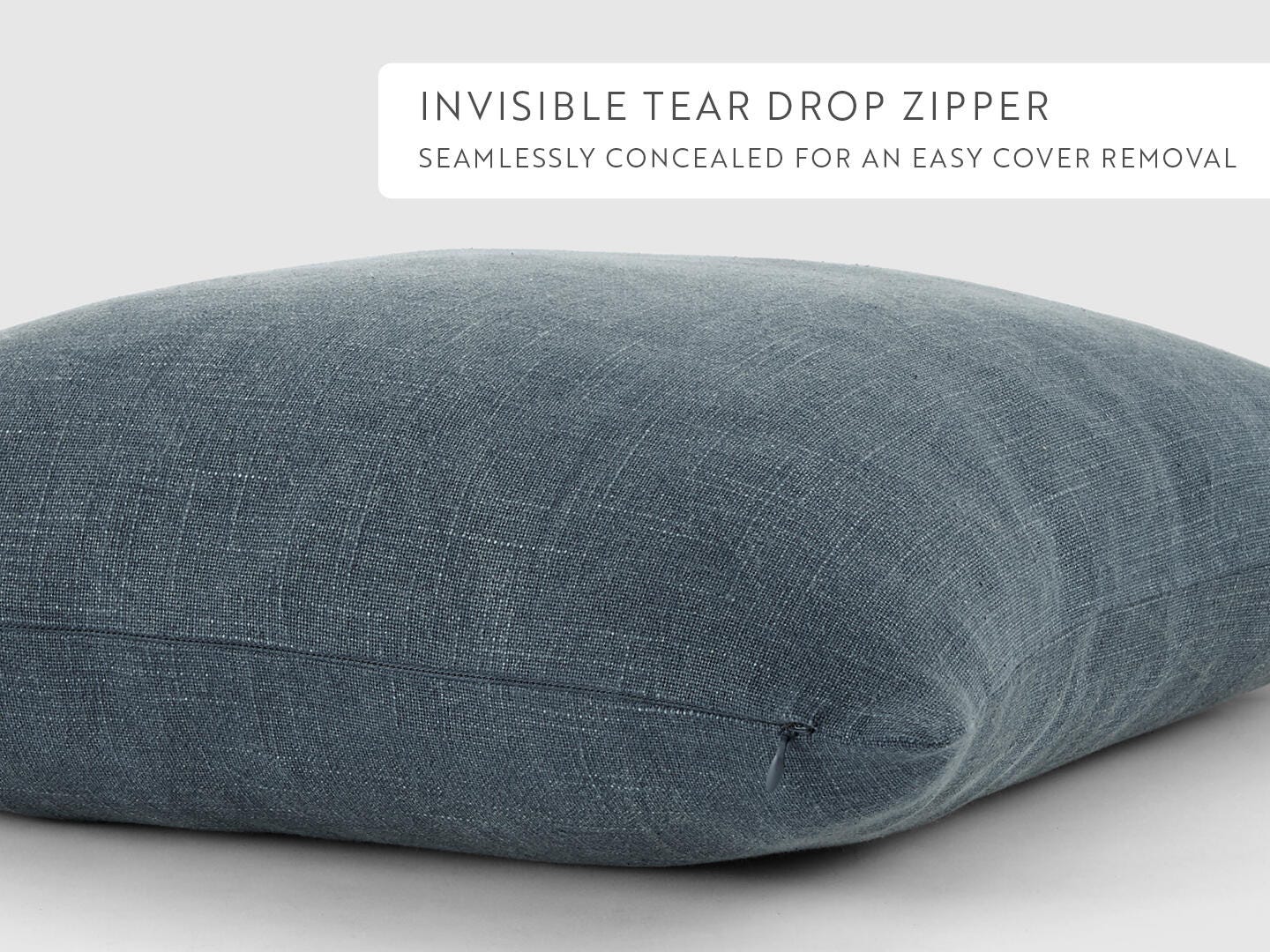 iEnjoy Home Distressed Decorative Throw Pillow, Navy, large