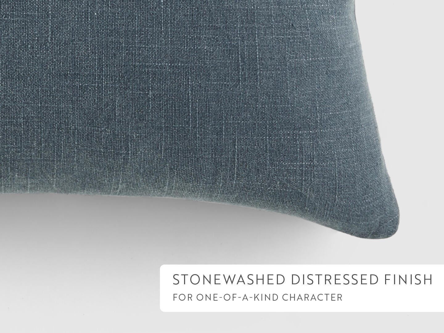 iEnjoy Home Distressed Decorative Throw Pillow, Navy, large