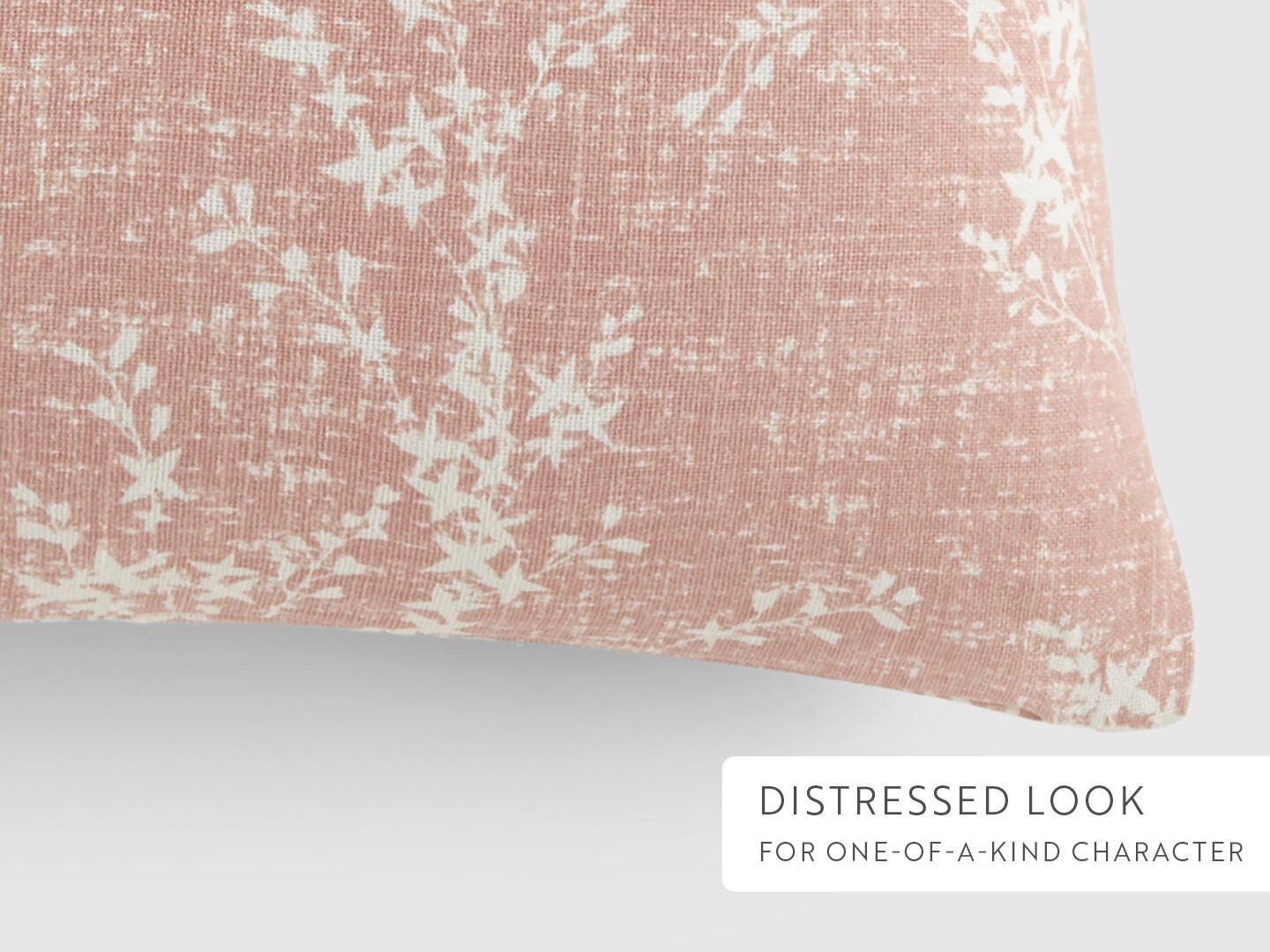 iEnjoy Home Willow Print Decorative Throw Pillow, Rose, large