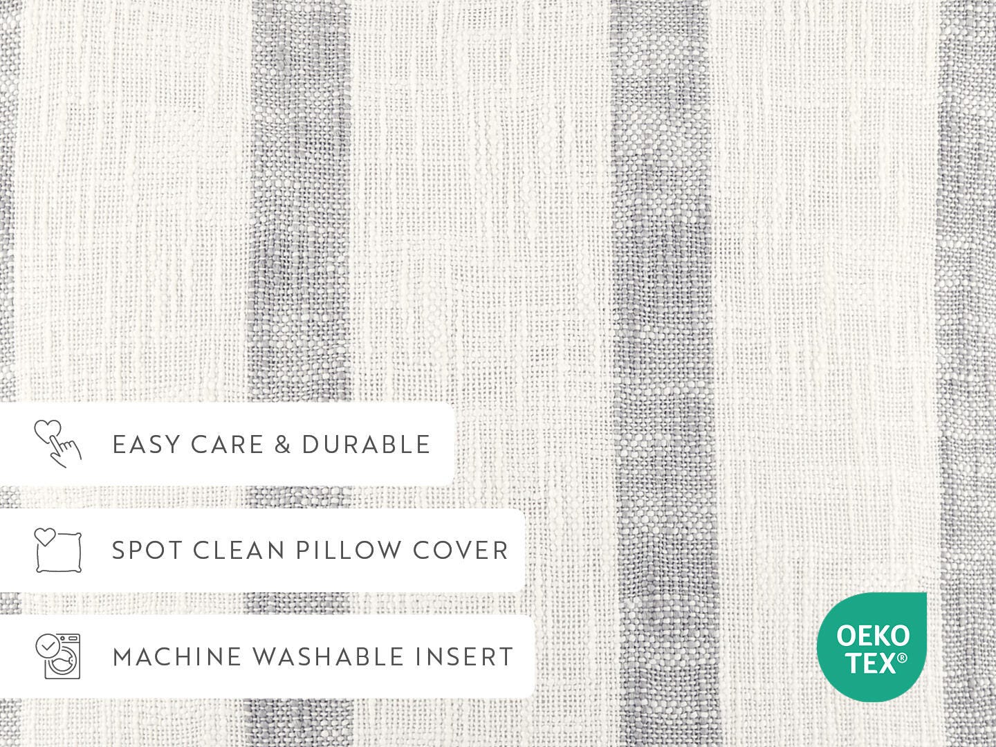 iEnjoy Home Wide Striped Decorative Throw Pillow, , large